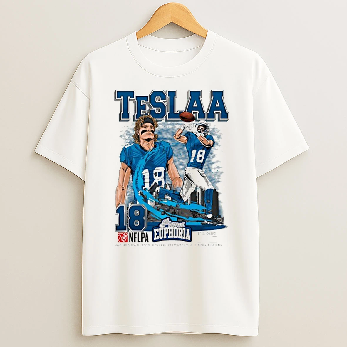 Isaac Teslaa Lions Nflpa Player Tshirt Hoodie