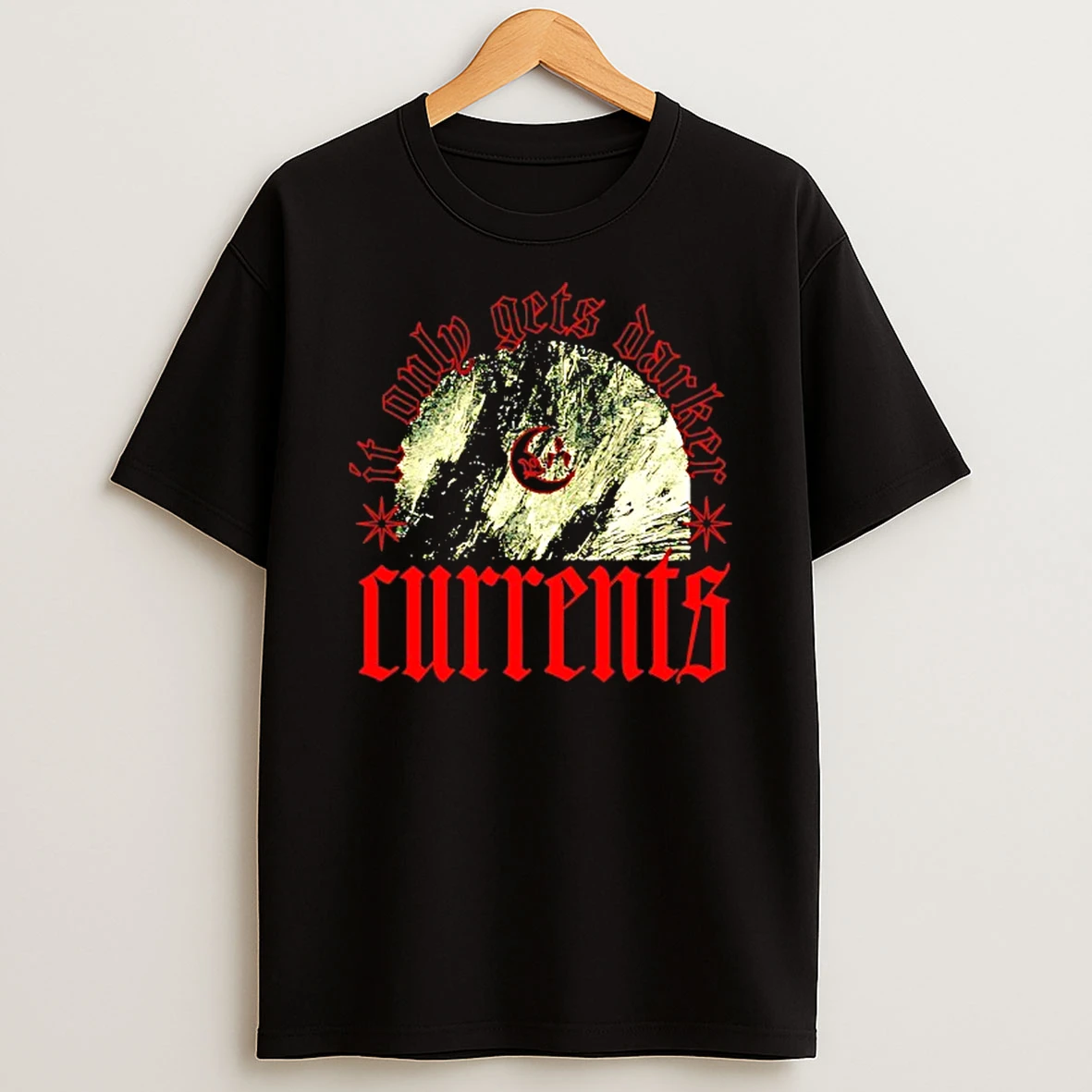 It Only Gets Darker Currents Tshirt Hoodie