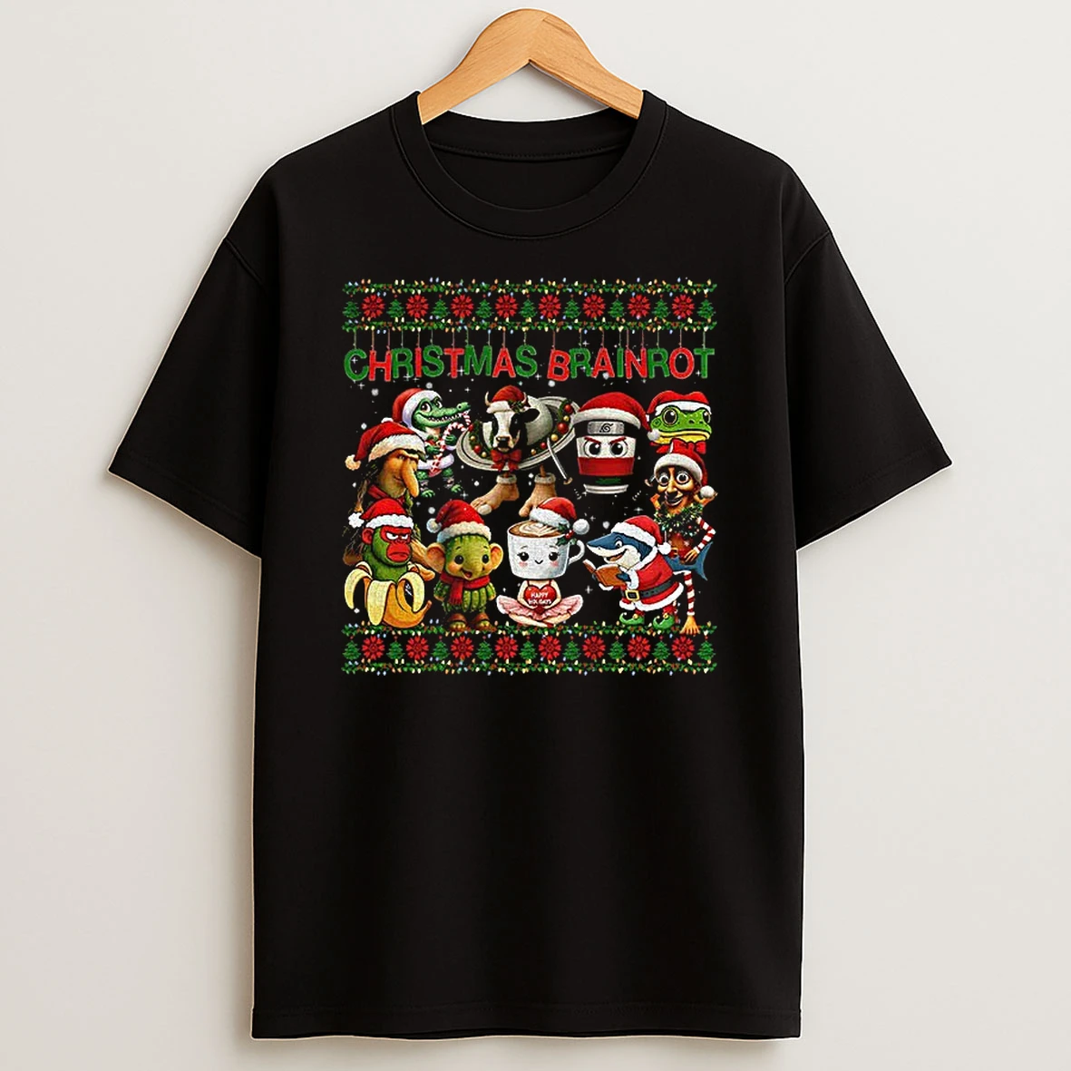Italian Brainrot Ugly Christmas Tshirt Hoodie