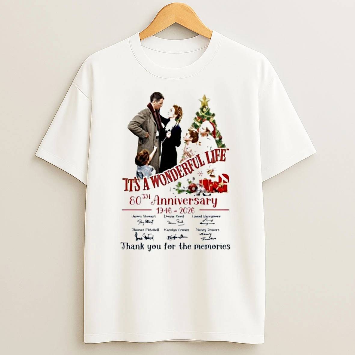Its A Wonderful Life 80th Anniversary1946 2026 Thank You For The Memories Tshirt Hoodie