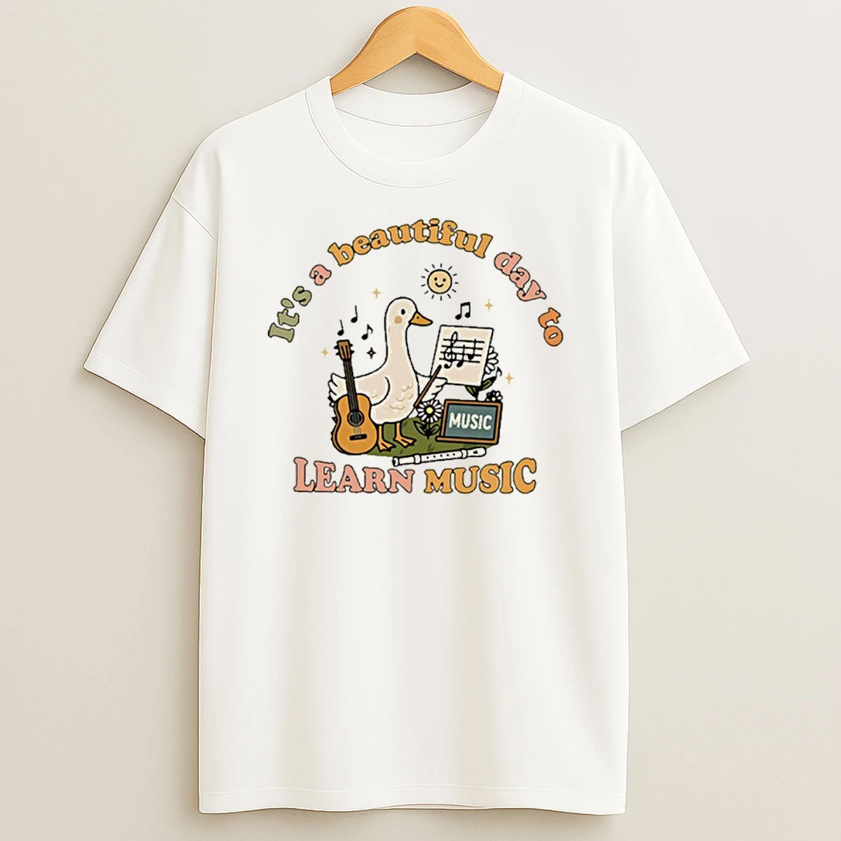 Its A Beautiful Day To Learn Music Goose Tshirt Hoodie