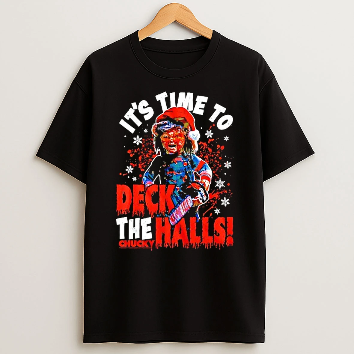Its Time To Deck The Halls Chucky Christmas Tshirt Hoodie