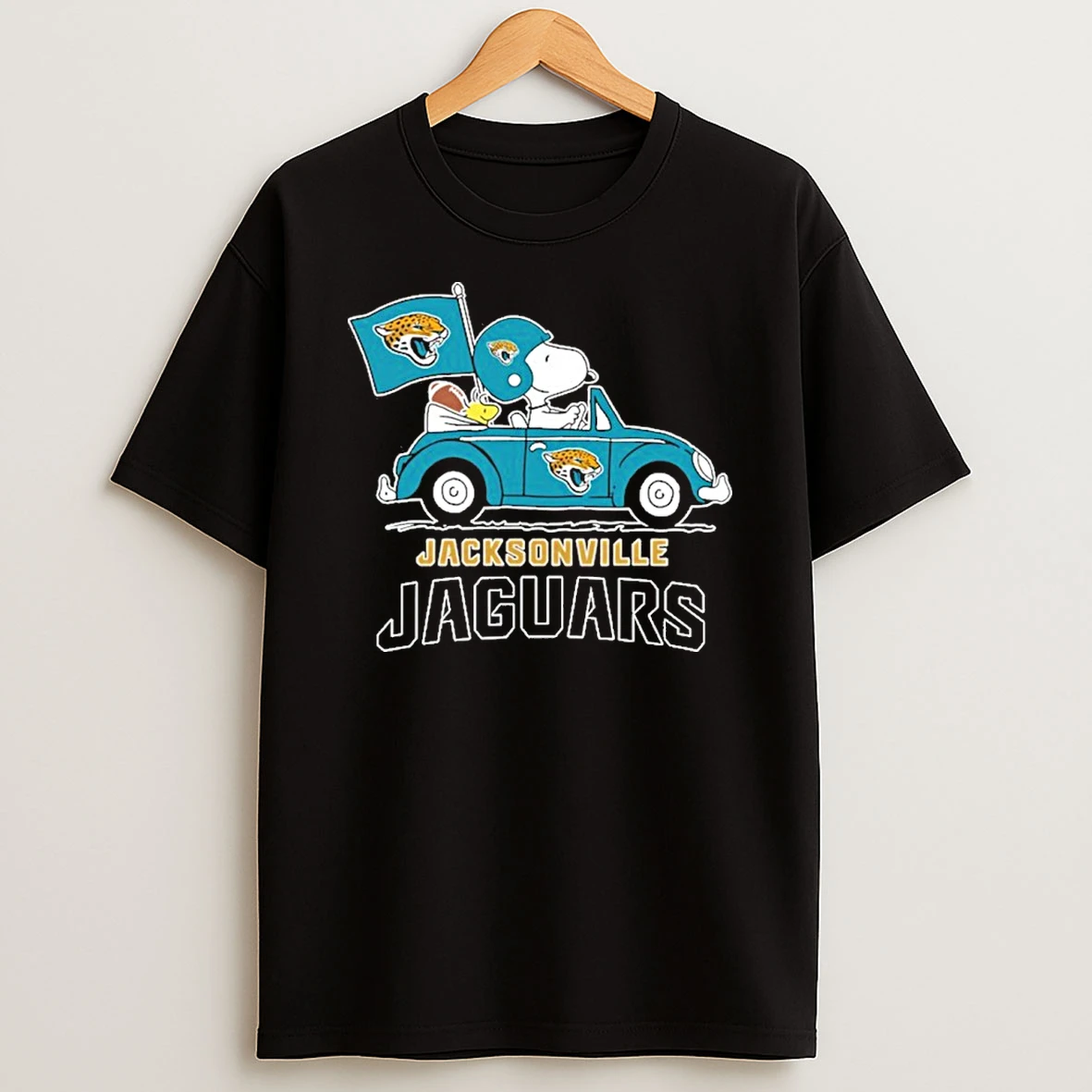 Jacksonville Jaguars Football X Snoopy Drive Car Tshirt Hoodie