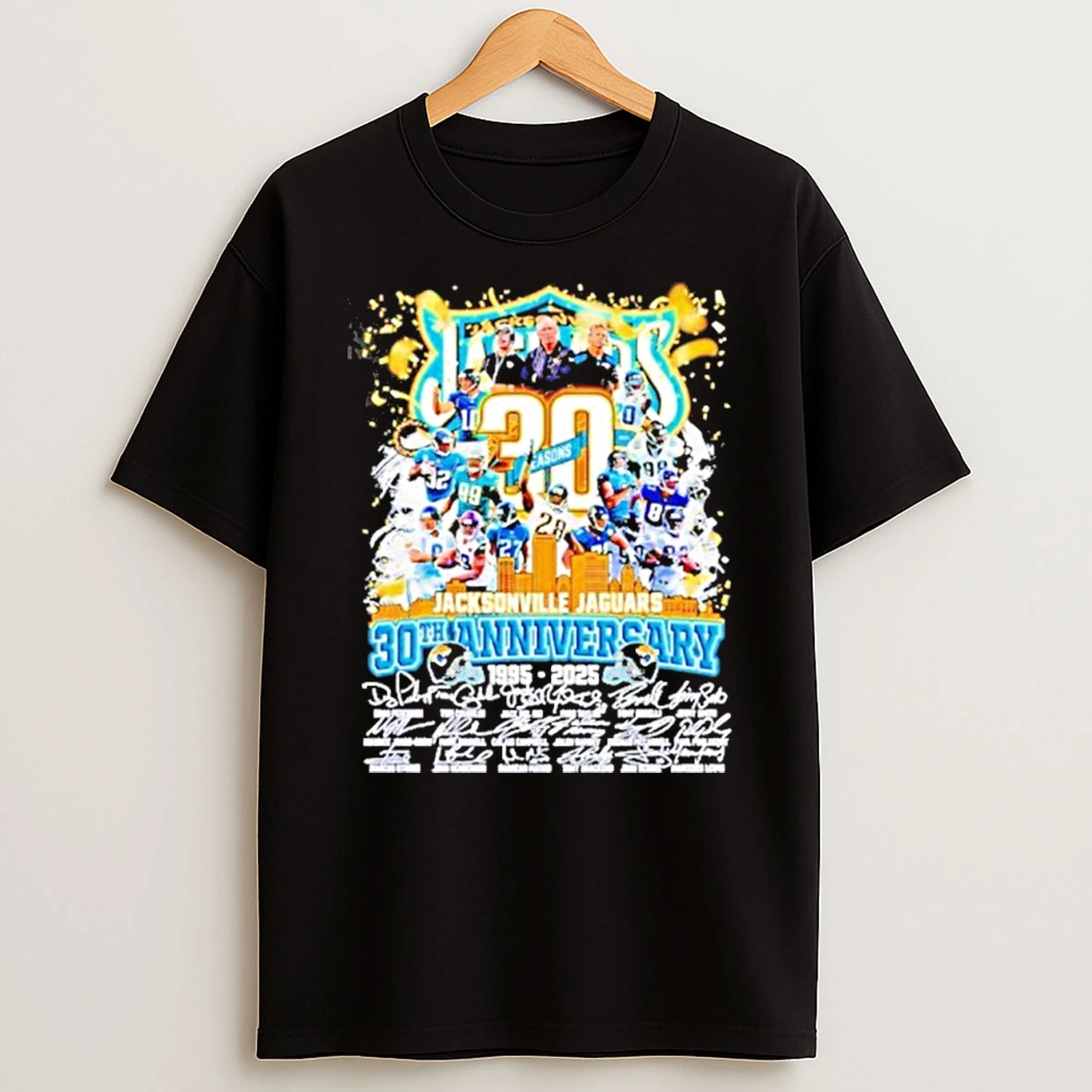 Jacksonville Jaguars Team 30th Anniversary 1995 2025 Thank You For The Memories Tshirt Hoodie