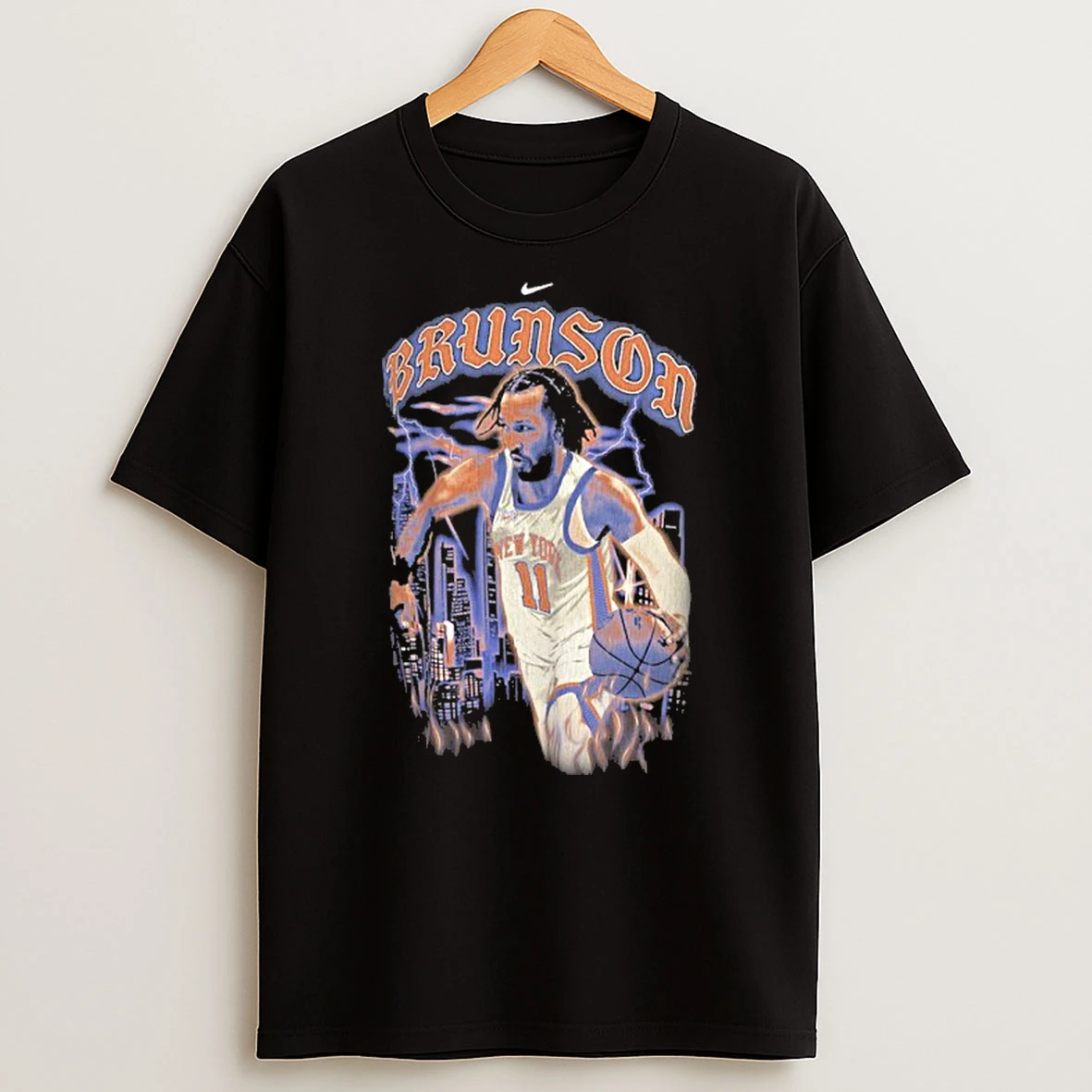 Jalen Brunson New York Knicks Nike 2025 26 City Edition Player Tshirt Hoodie