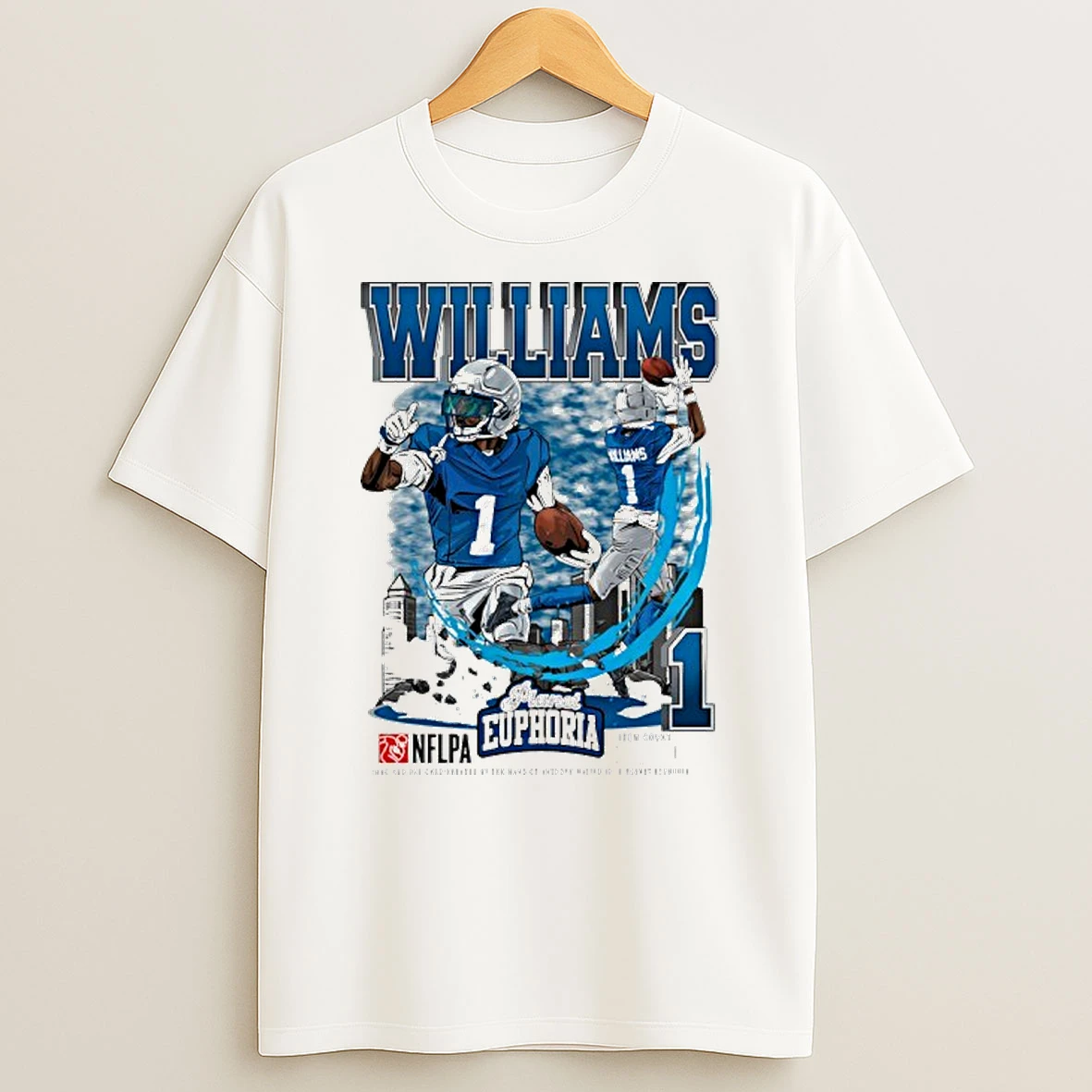 Jameson Williams Lions Nflpa Player Tshirt Hoodie