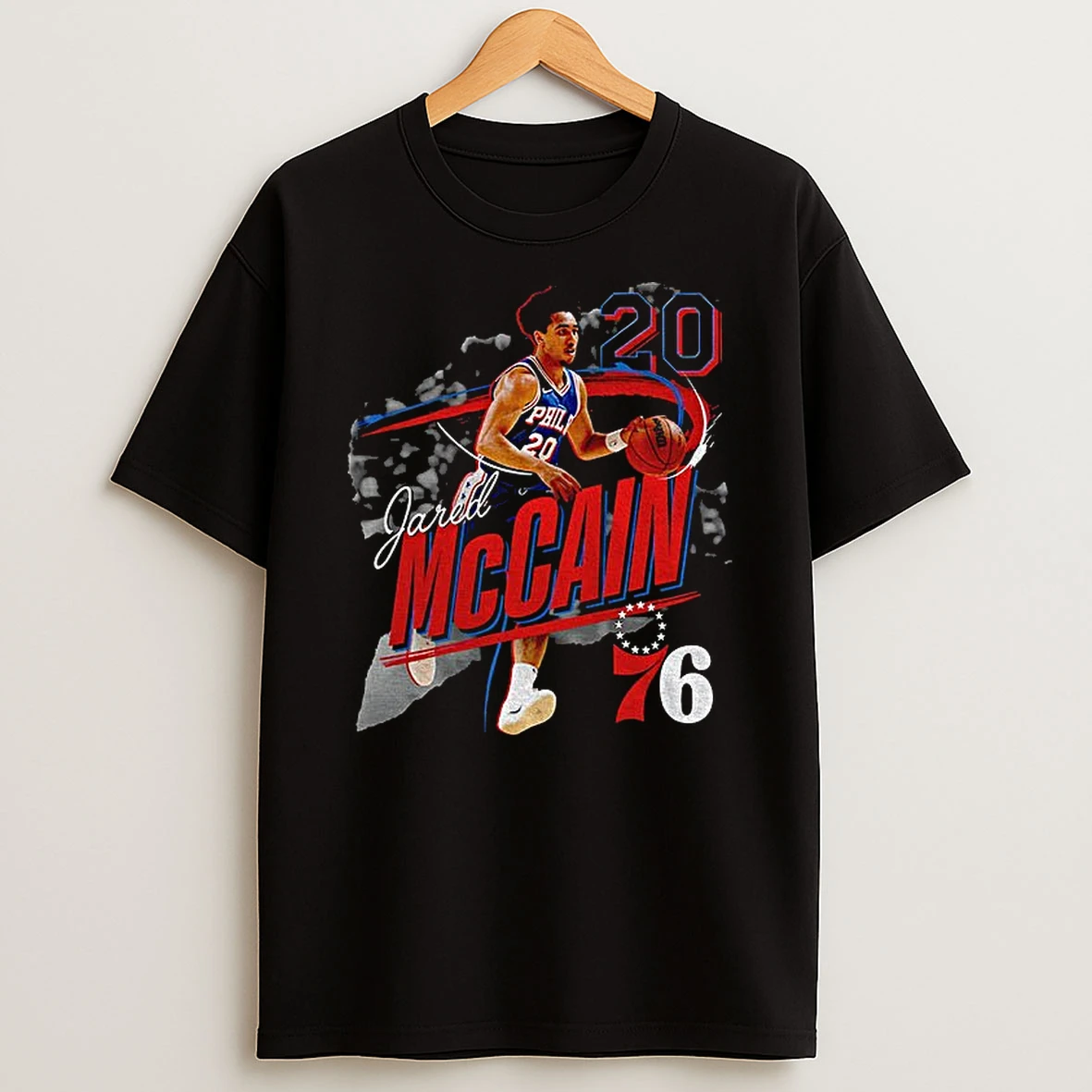 Jared Mccain 20 Philadelphia 76ers Basketball Nba Tshirt Hoodie