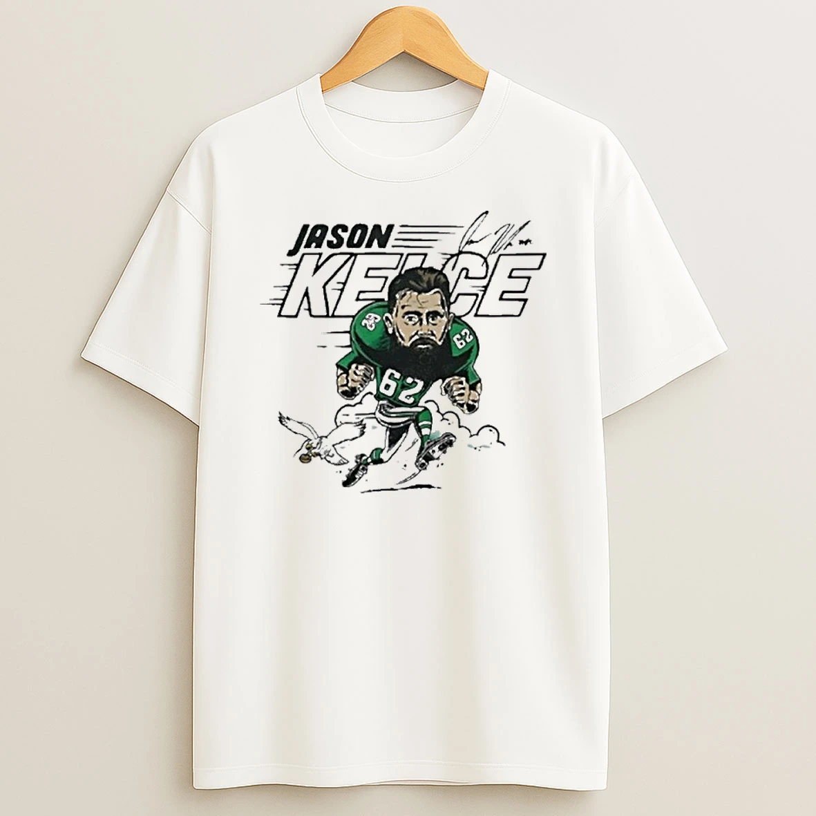 Jason Kelce Philadelphia Eagles Nfl Signature Caricature Tshirt Hoodie