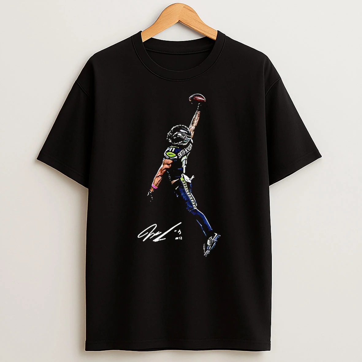 Jaxon Smith Njigba Posterized Seattle Seahawks Nfl Football Signature Tshirt Hoodie