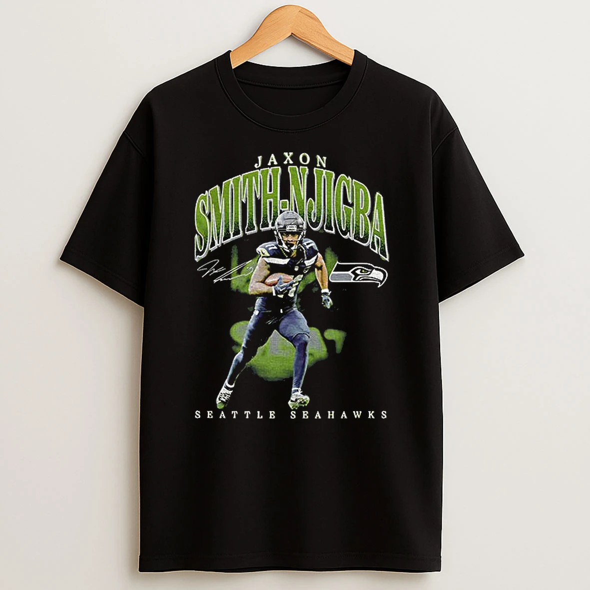 Jaxon Smith Njigba Seattle Seahawks Nfl Football Signature Tshirt Hoodie