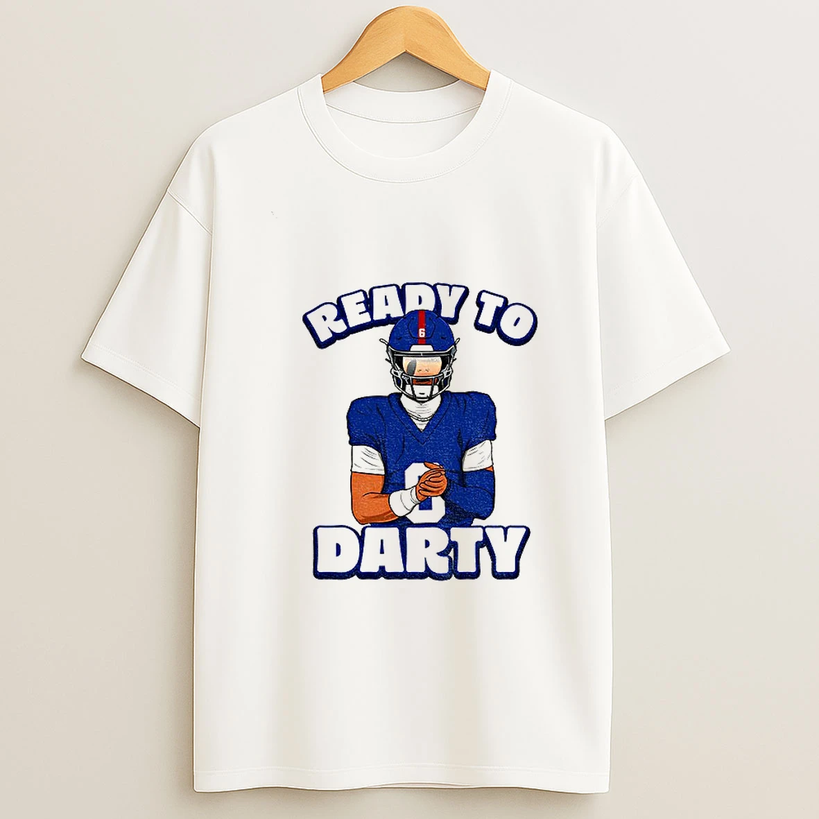 Jaxson Dart New York Giants Nfl Football Ready To Darty 2025 Tshirt Hoodie