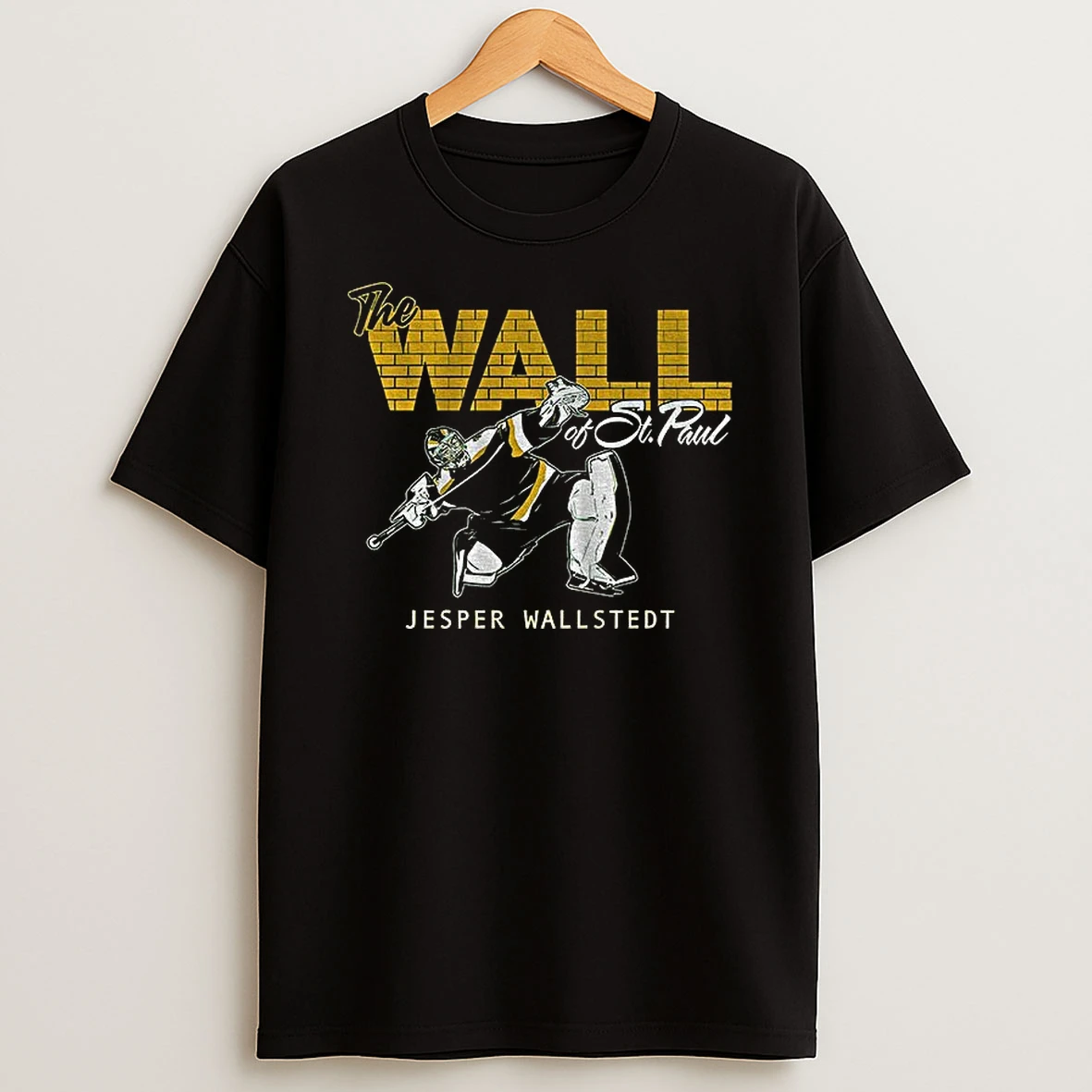 Jesper Wallstedt The Wall Of St Paul Minnesota Wild Nhl Hockey 2025 Tshirt Hoodie
