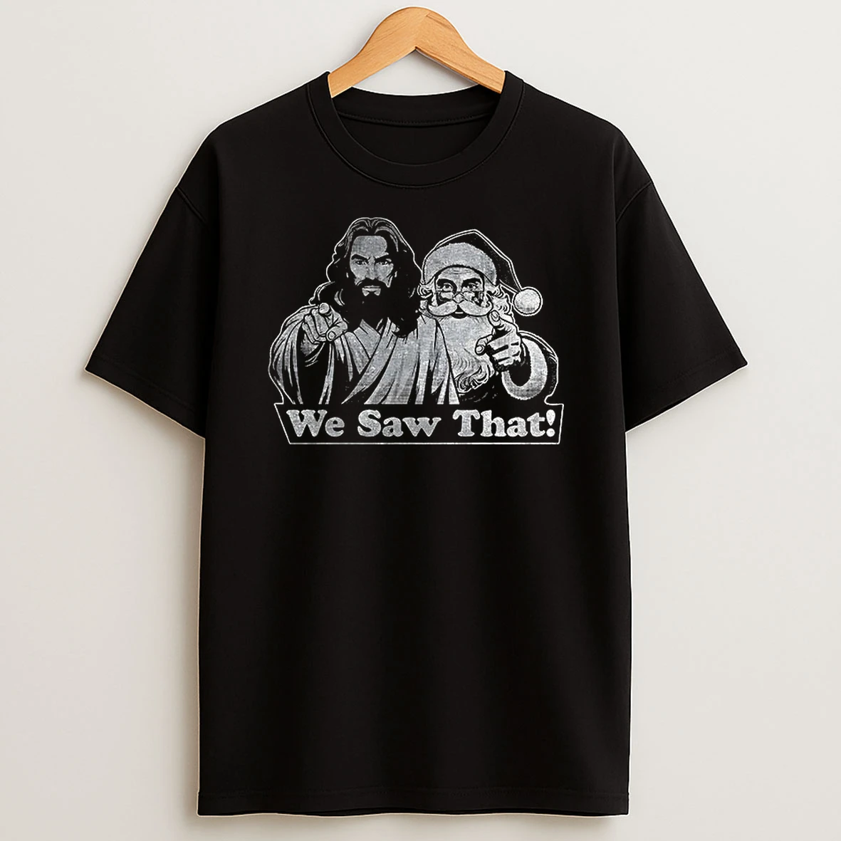 Jesus Santa Claus Merry Christmas Tshirt Hoodie