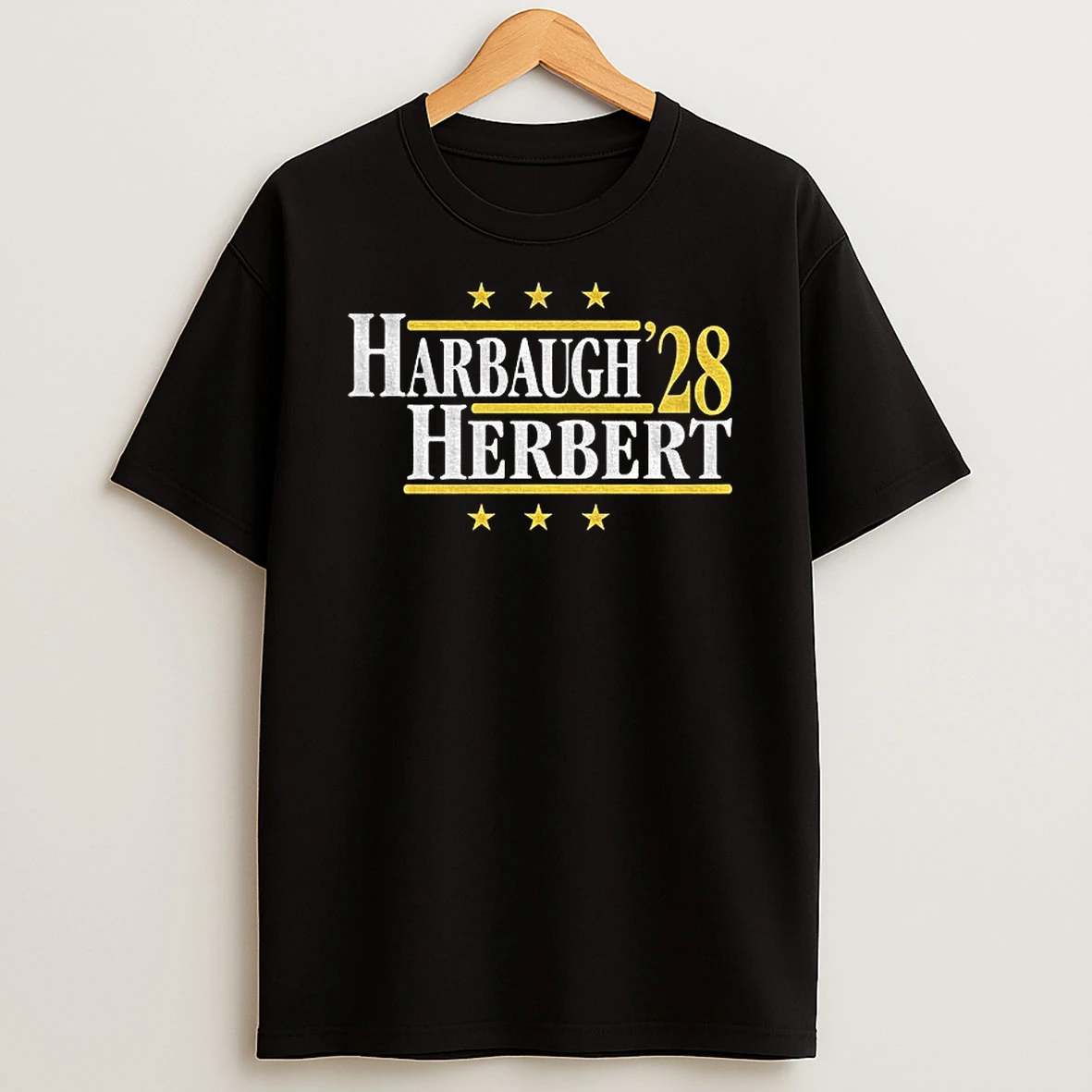 Jim Harbaugh Vs Justin Herbert Los Angeles Chargers Harbaugh Herbert 28 Legends For President Fan Tshirt Hoodie