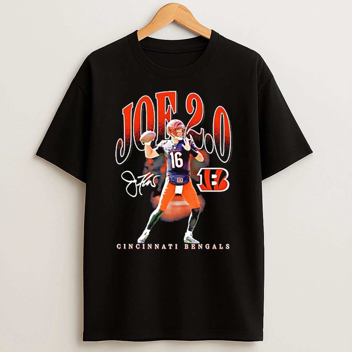 Joe Flacco Cincinnati Bengals Signature Graphic Tshirt Hoodie