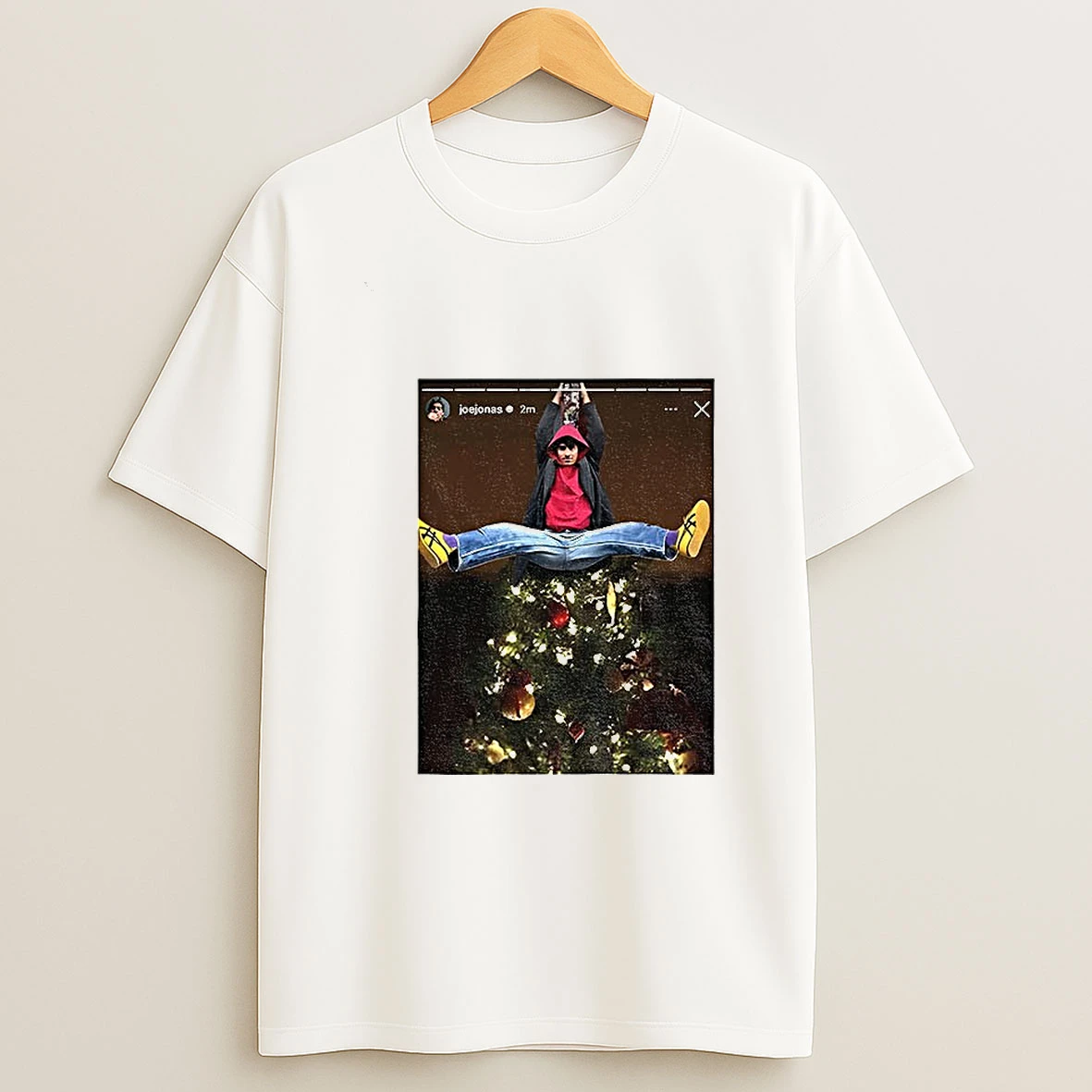 Joe Jonas Christmas Tree Instagram Story Tshirt Hoodie