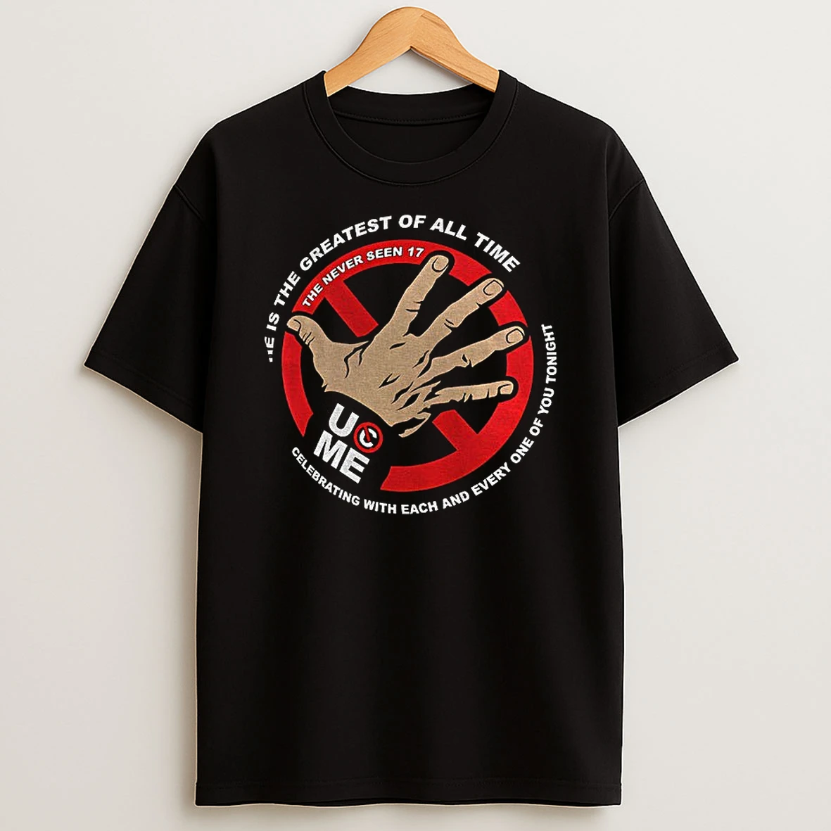 John Cena Wwe Never Seen 17 He Is The Greatest Of All Time Celebrating With Each And Every Tshirt Hoodie