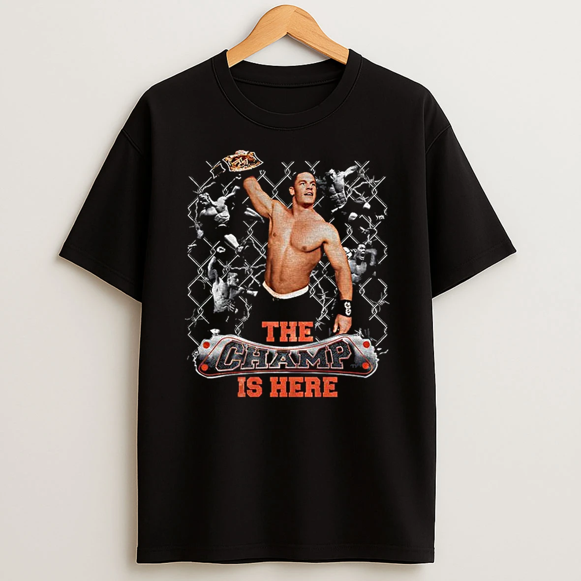 John Cena Wwe Snow Wash The Champ Is Here Vintage Tshirt Hoodie