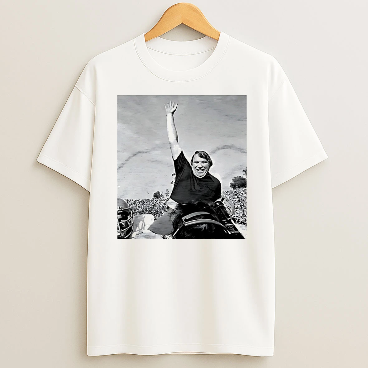 John Madden Super Bowl Xi Portrait Circle Tshirt Hoodie