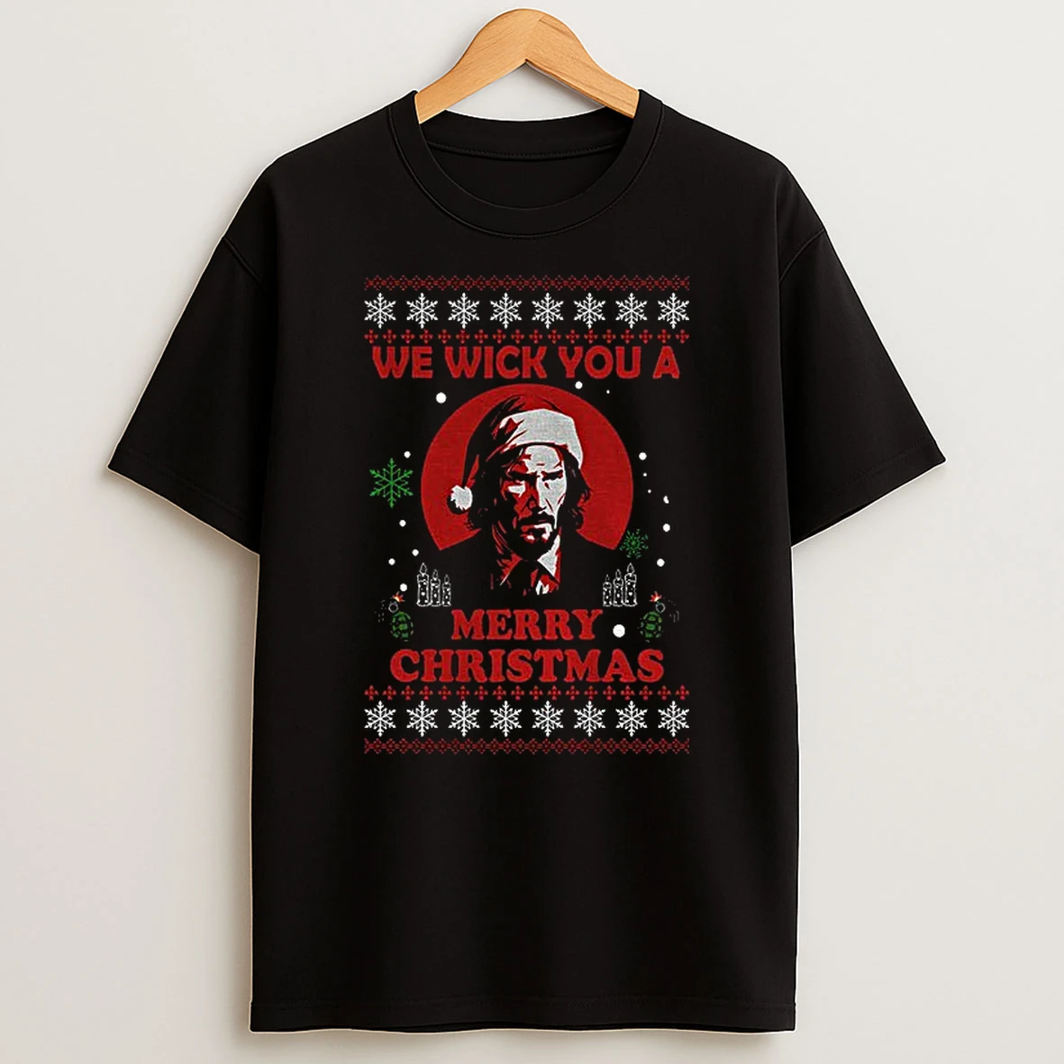 John Wick We Wick You A Merry Christmas Tshirt Hoodie