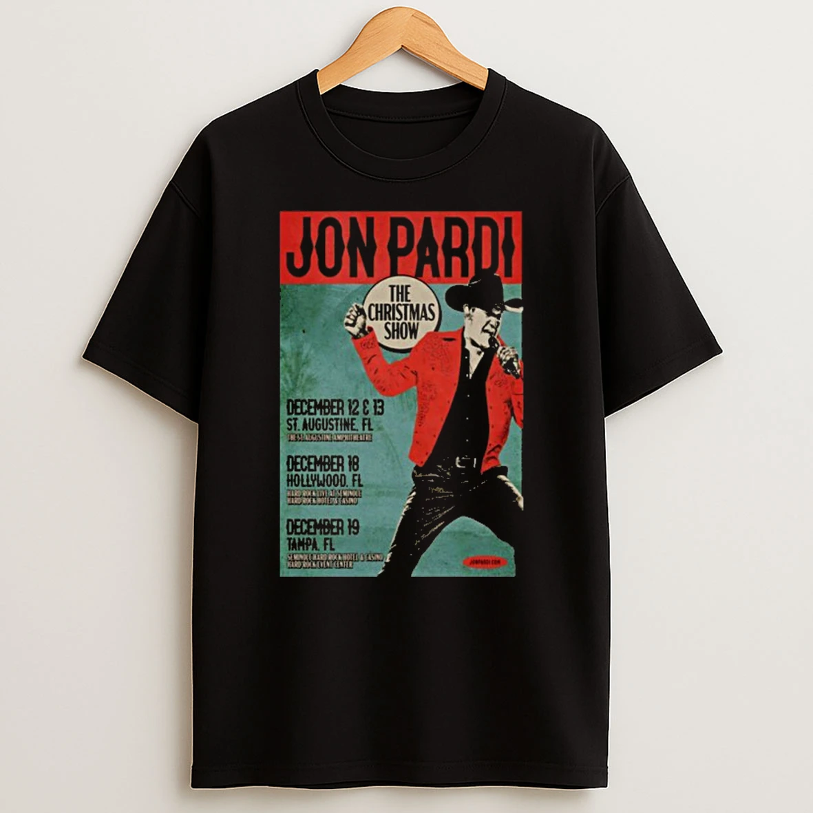 Jon Pardi Dec 12 13 2025 St Augustine Amphitheatre In St Augustine Fl Tshirt Hoodie