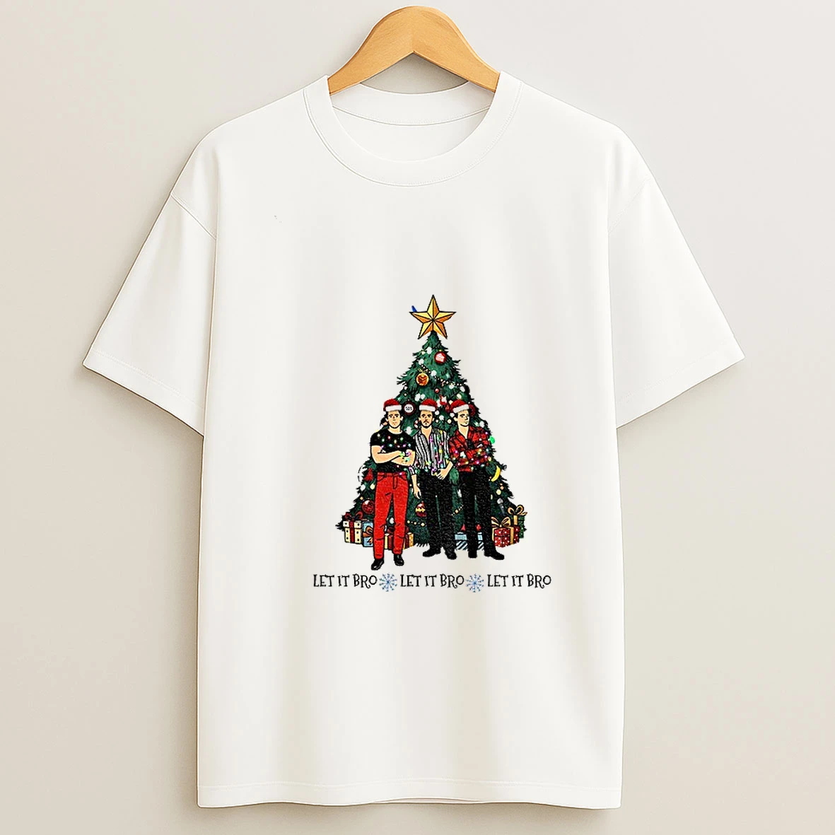 Jonas Brothers Christmas Tree Let It Bro Let It Bro Tshirt Hoodie