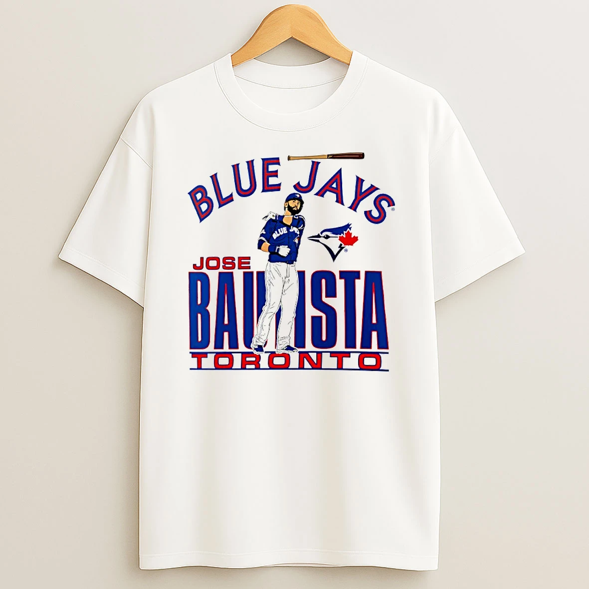 Jose Bautista Toronto Blue Jays Baseball Cooperstown Circle Tshirt Hoodie