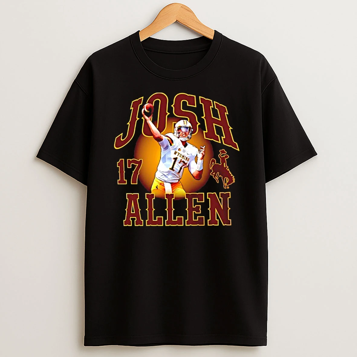 Josh Allen 17 Wyoming Cowboys Tshirt Hoodie
