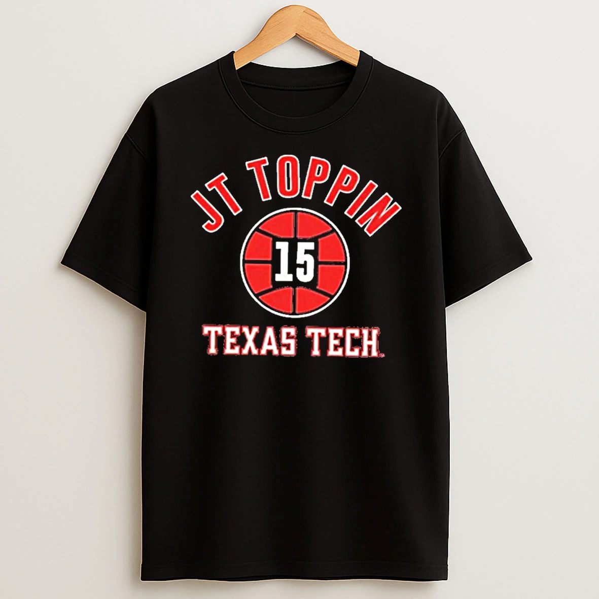 Jt Toppin Texas Tech Red Raiders Nba Name Number Ball Tshirt Hoodie