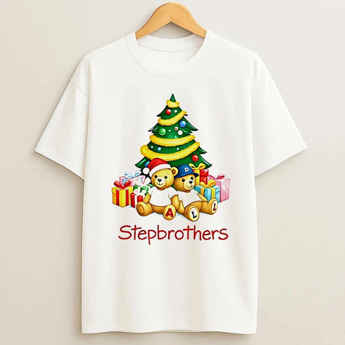 Julian And Logan Step Brothers Christmas Tree Circle Tshirt Hoodie