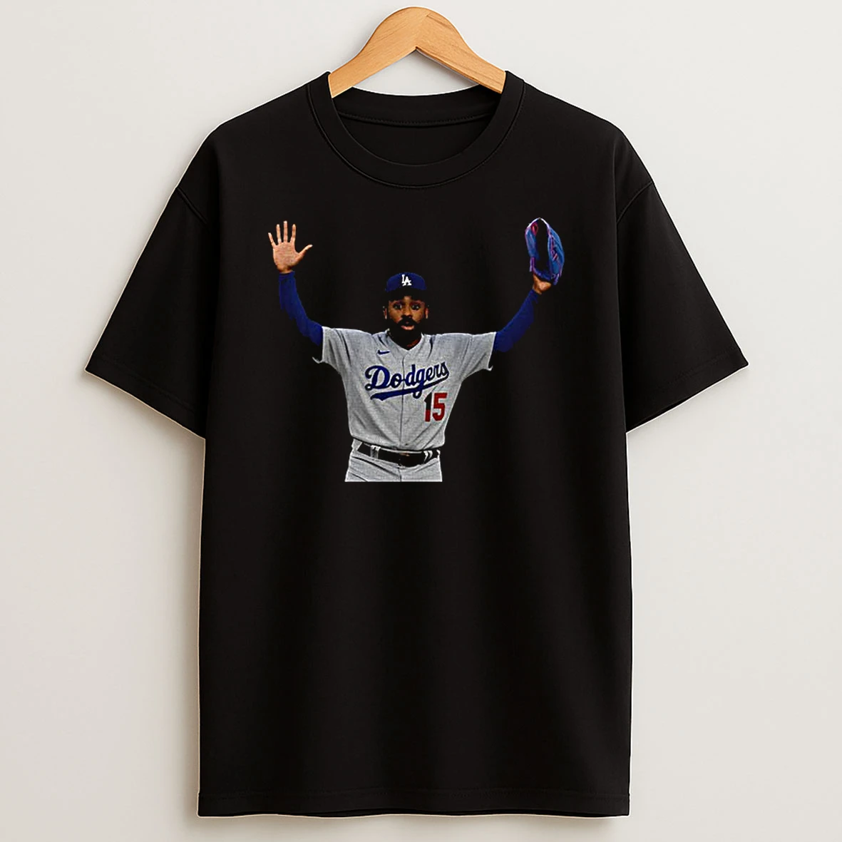 Justin Dean 15 Los Angeles Dodgers Mlb Baseball Player World Series 2025 Tshirt Hoodie