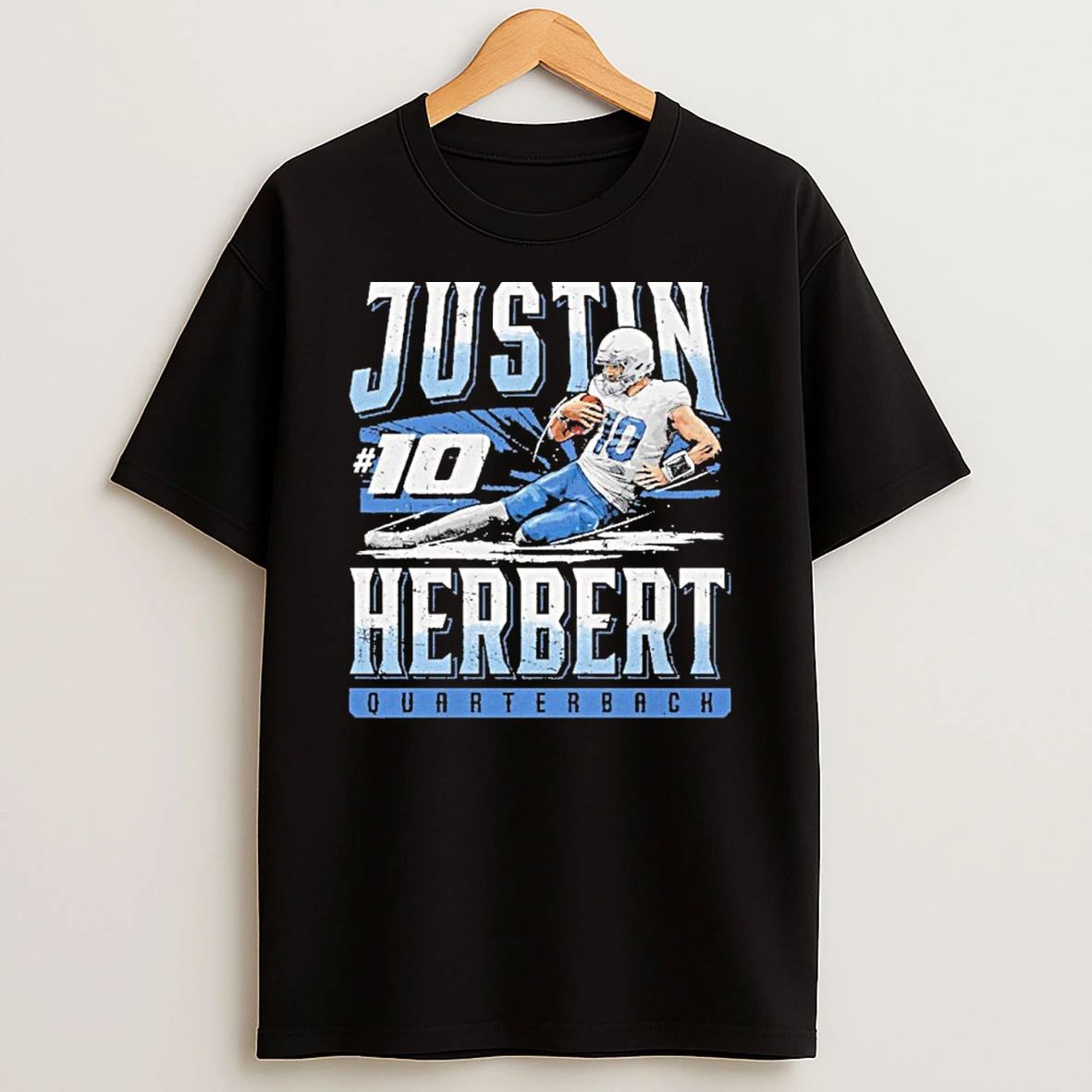 Justin Herbert Los Angeles Chargers Slide Tshirt Hoodie