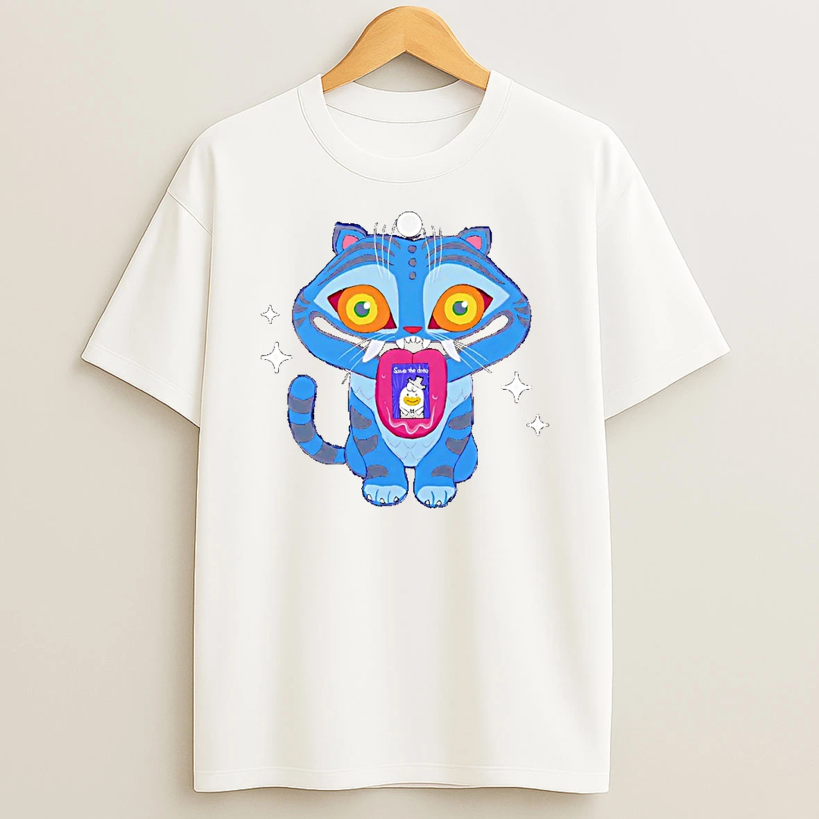 Kpop Demon Hunters Derpy Tiger Tshirt Hoodie