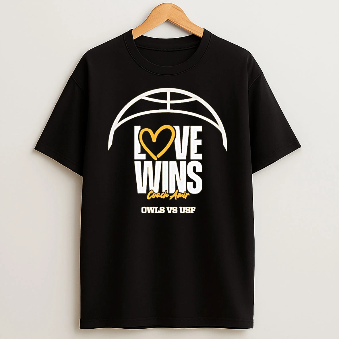Ksu Owls And South Florida Face Off 2025 Love Wins Coach Amir Tshirt Hoodie