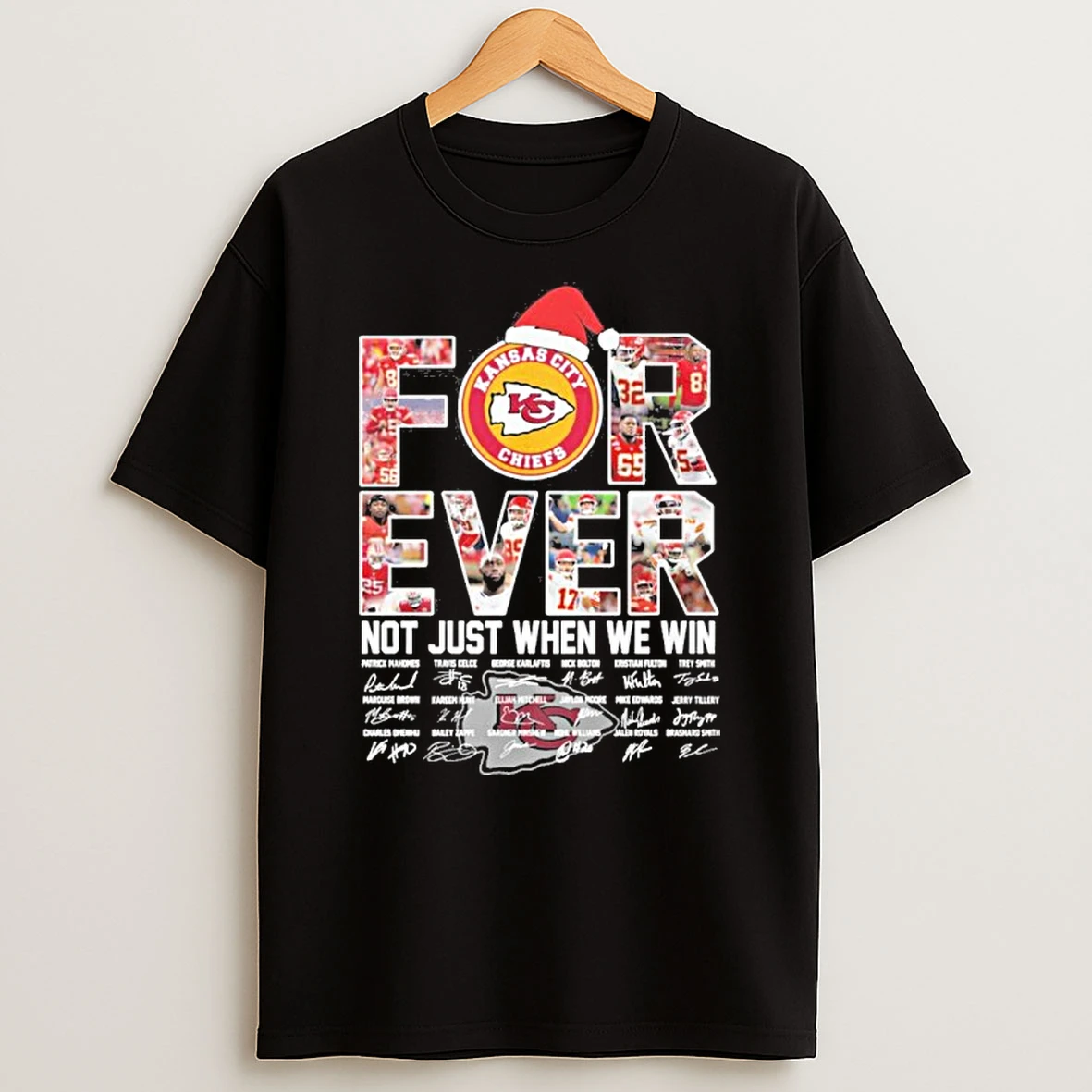 Kansas City Chiefs Christmas Forever Not Just When We Win Tshirt Hoodie