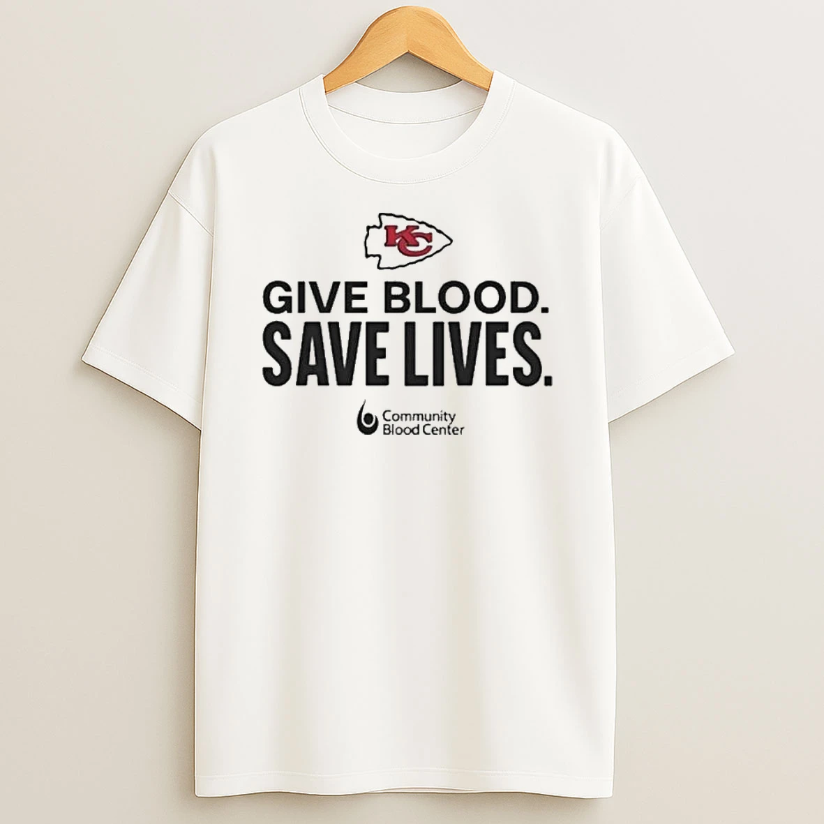 Kansas City Chiefs Give Blood Save Lives Tshirt Hoodie