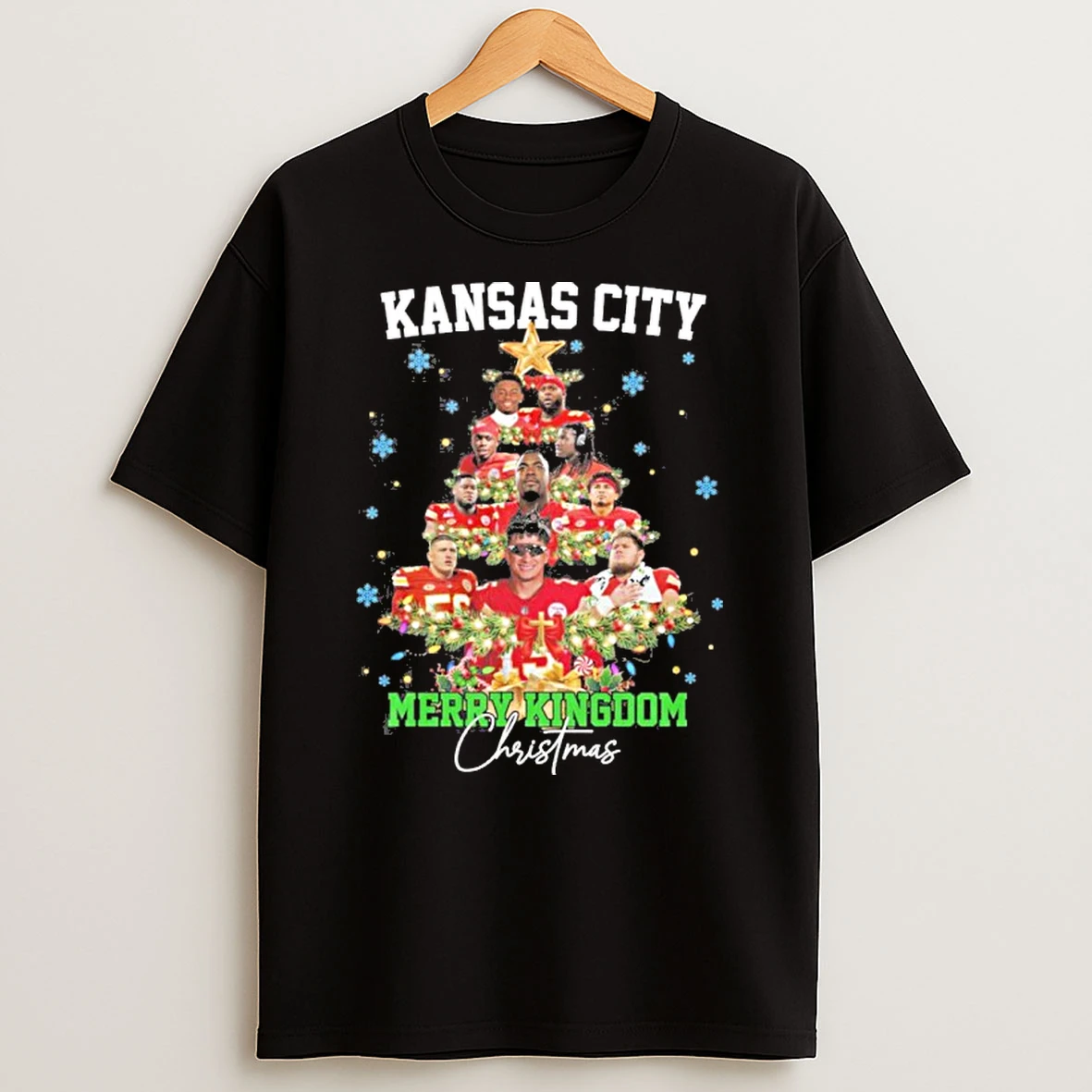 Kansas City Chiefs Merry Kingdom Christmas Tree Tshirt Hoodie