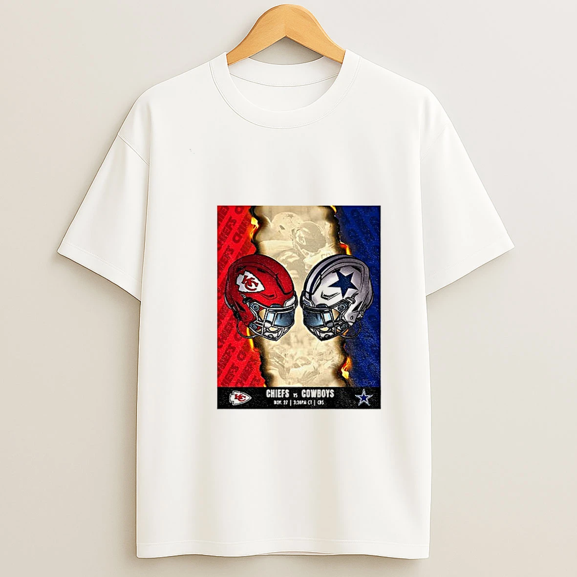 Kansas City Chiefs Vs Dallas Cowboys Nfl Game November 27 2025 Tshirt Hoodie