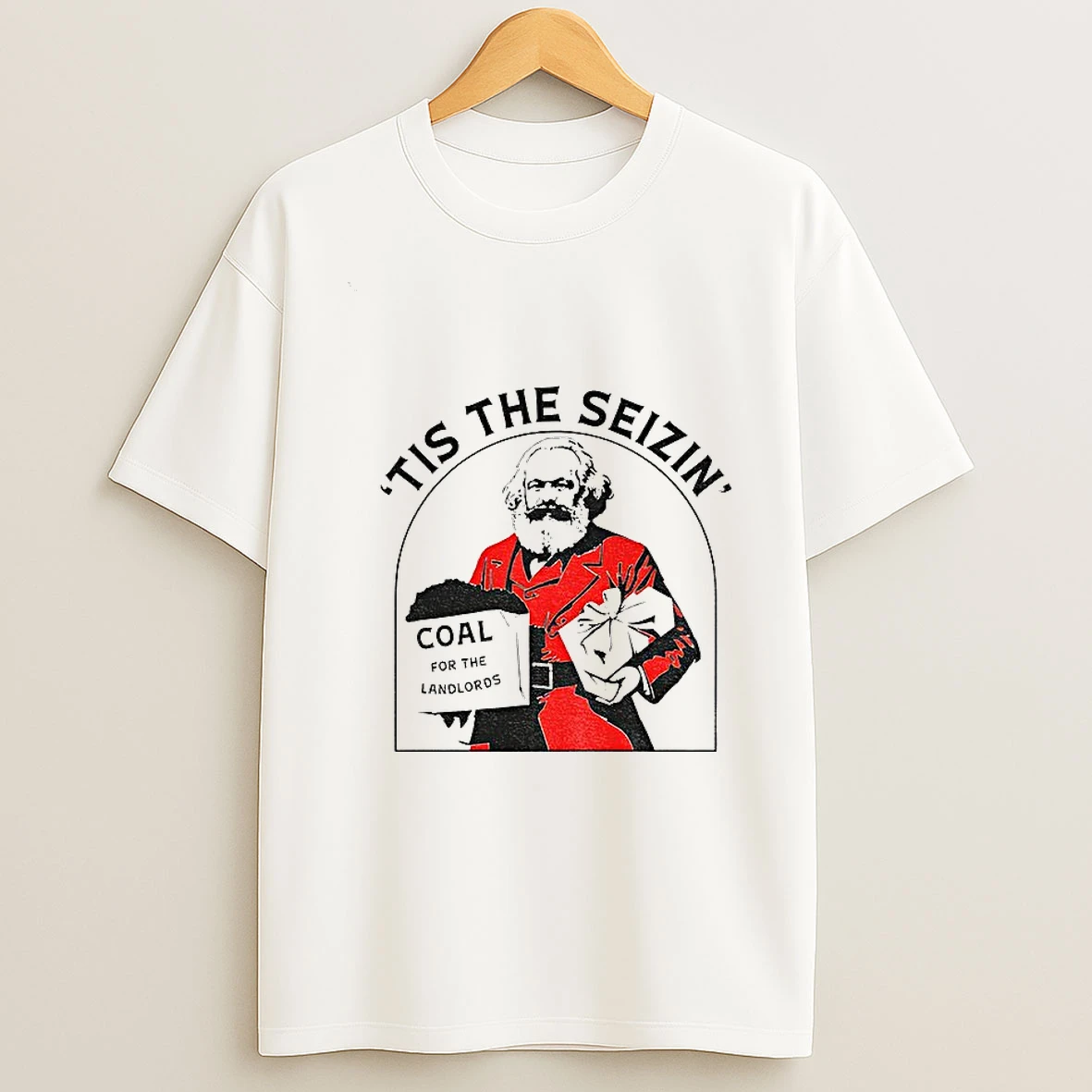 Karl Marx Communist Christmas Tis The Seizin Tshirt Hoodie