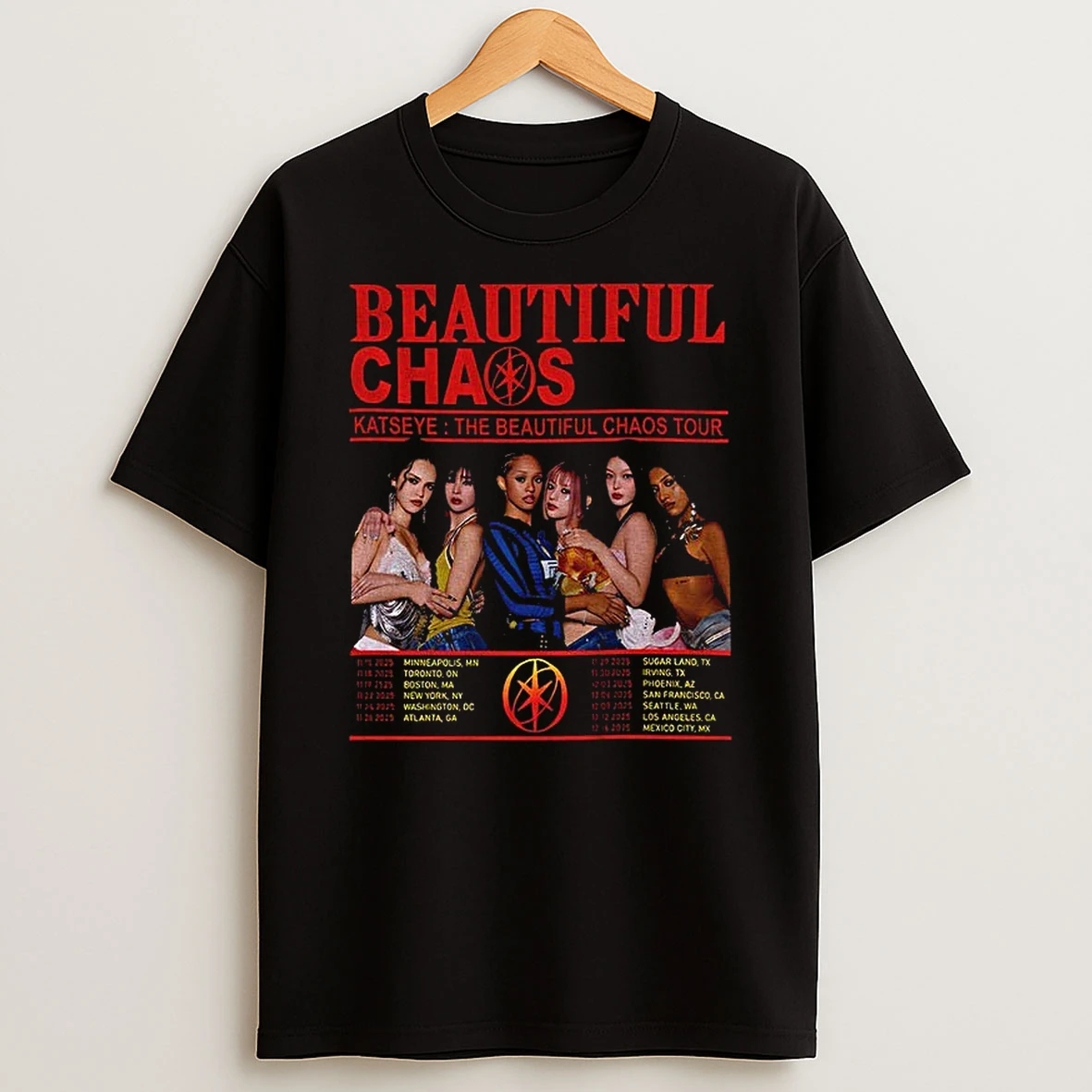 Katseye The Beautiful Chaos Tour 2025 Tshirt Hoodie