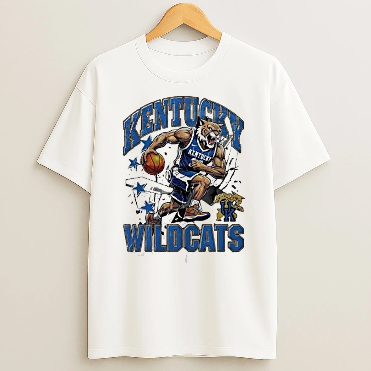 Kentucky Wildcats Basketball Running 2025 Mascot Tshirt Hoodie