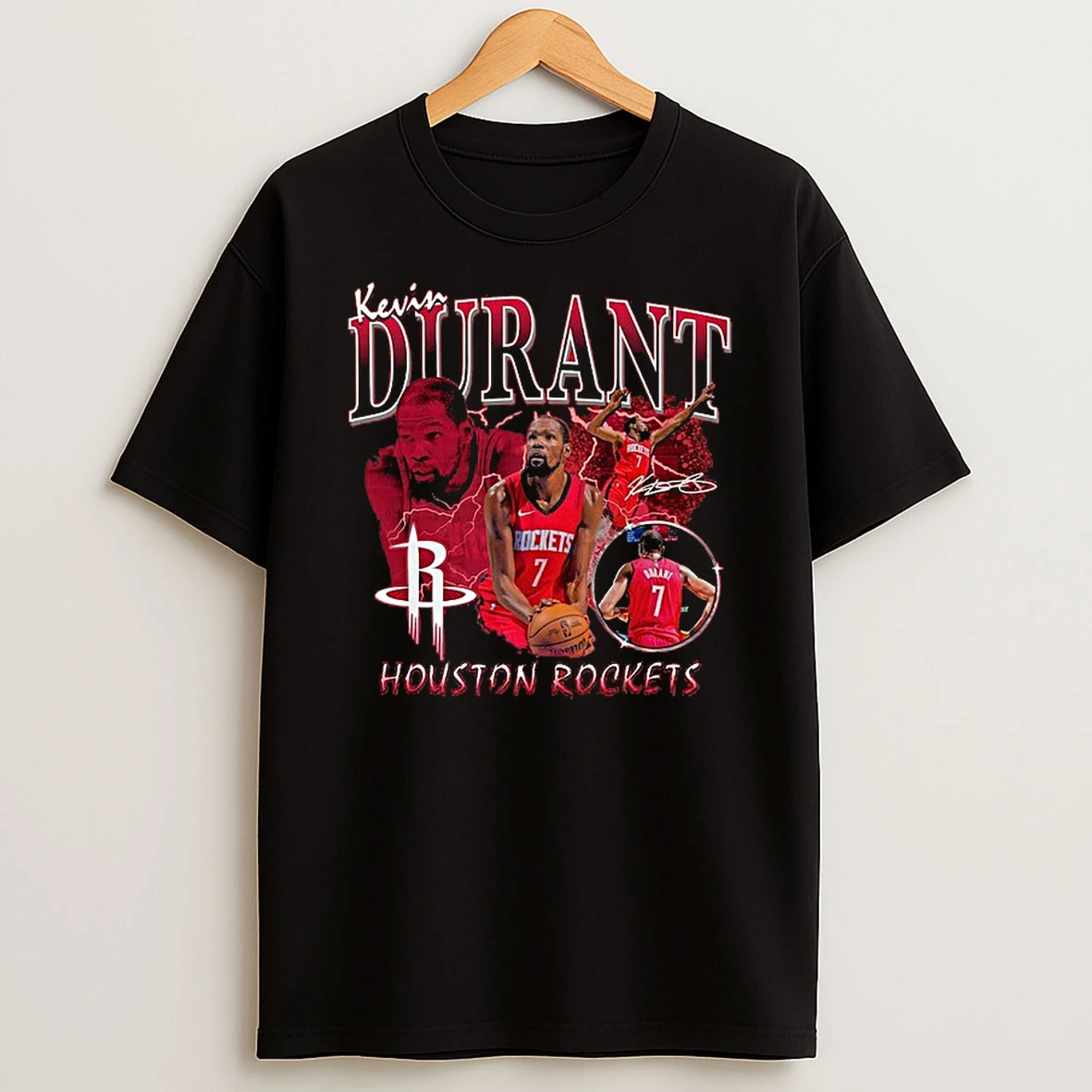 Kevin Durant Houston Rockets Player Collage Tshirt Hoodie