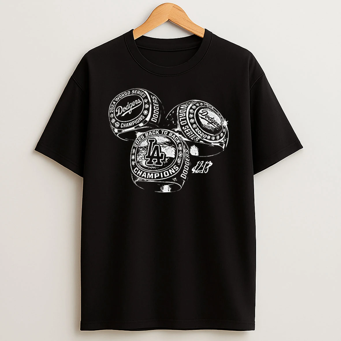 Kike Hernandez 3 Rings The Triple Champ Does Wtf He Wants Los Angeles Dodgers Mlb 2025 Tshirt Hoodie