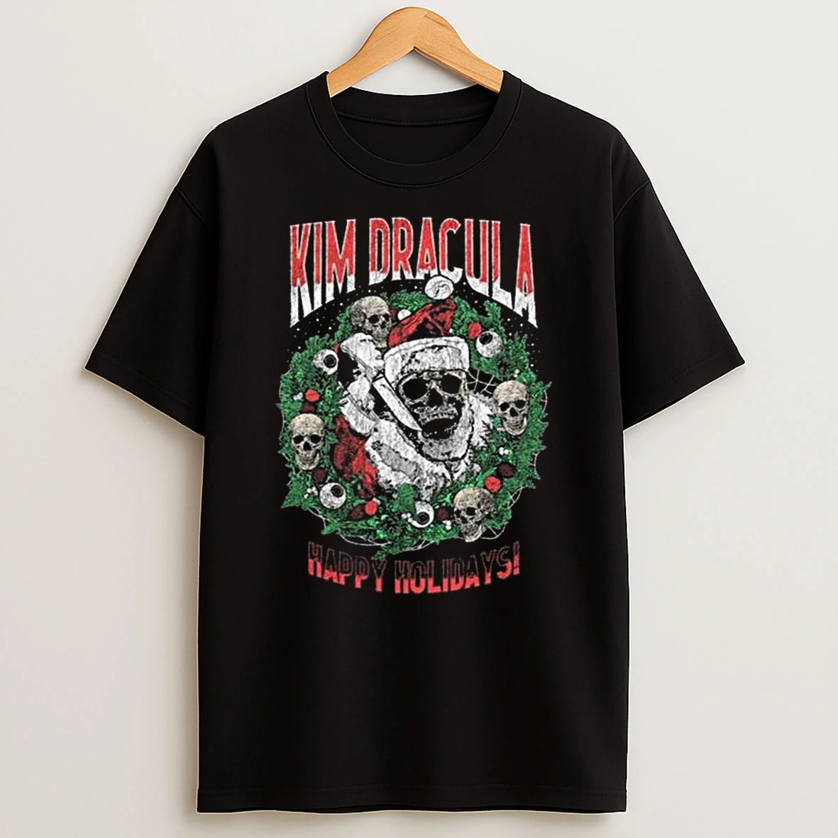 Kim Dracula Santa Wreath Tshirt Hoodie