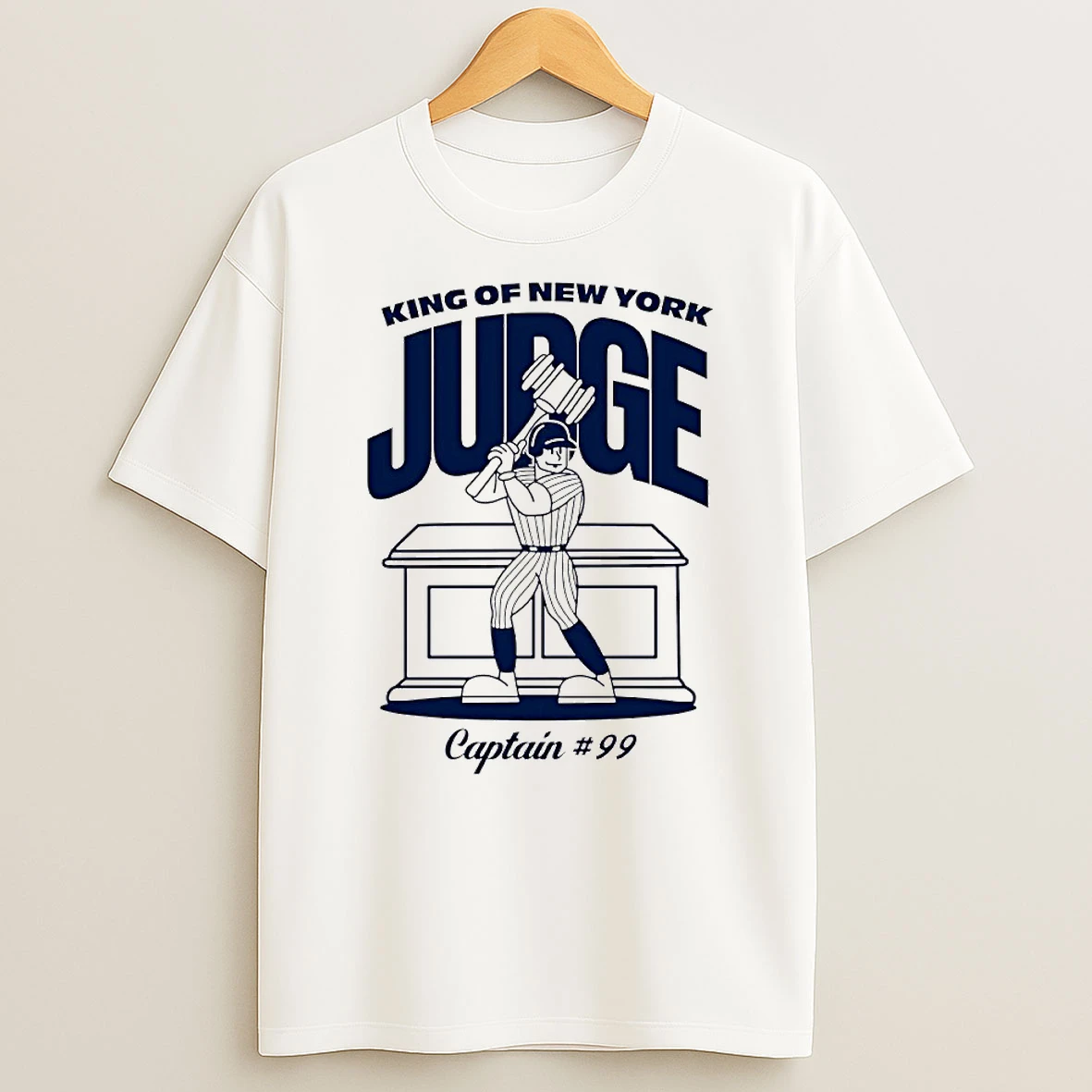 King Of New York Aaron Judge King Captain 99 Superstar Cartoon Circle Tshirt Hoodie