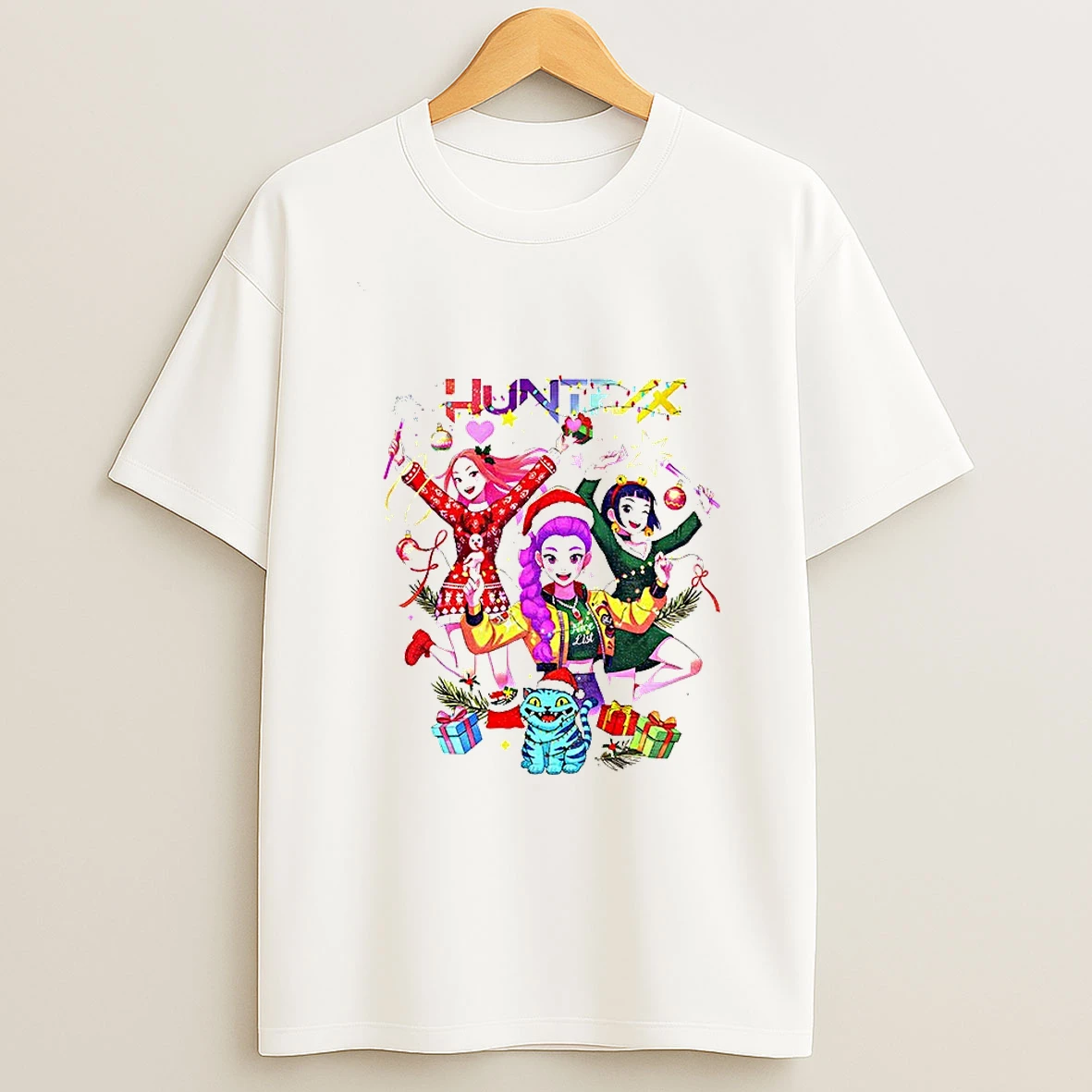 Kpop Demon Huntrix Girls Merry Xmas Merry Christmas Tshirt Hoodie