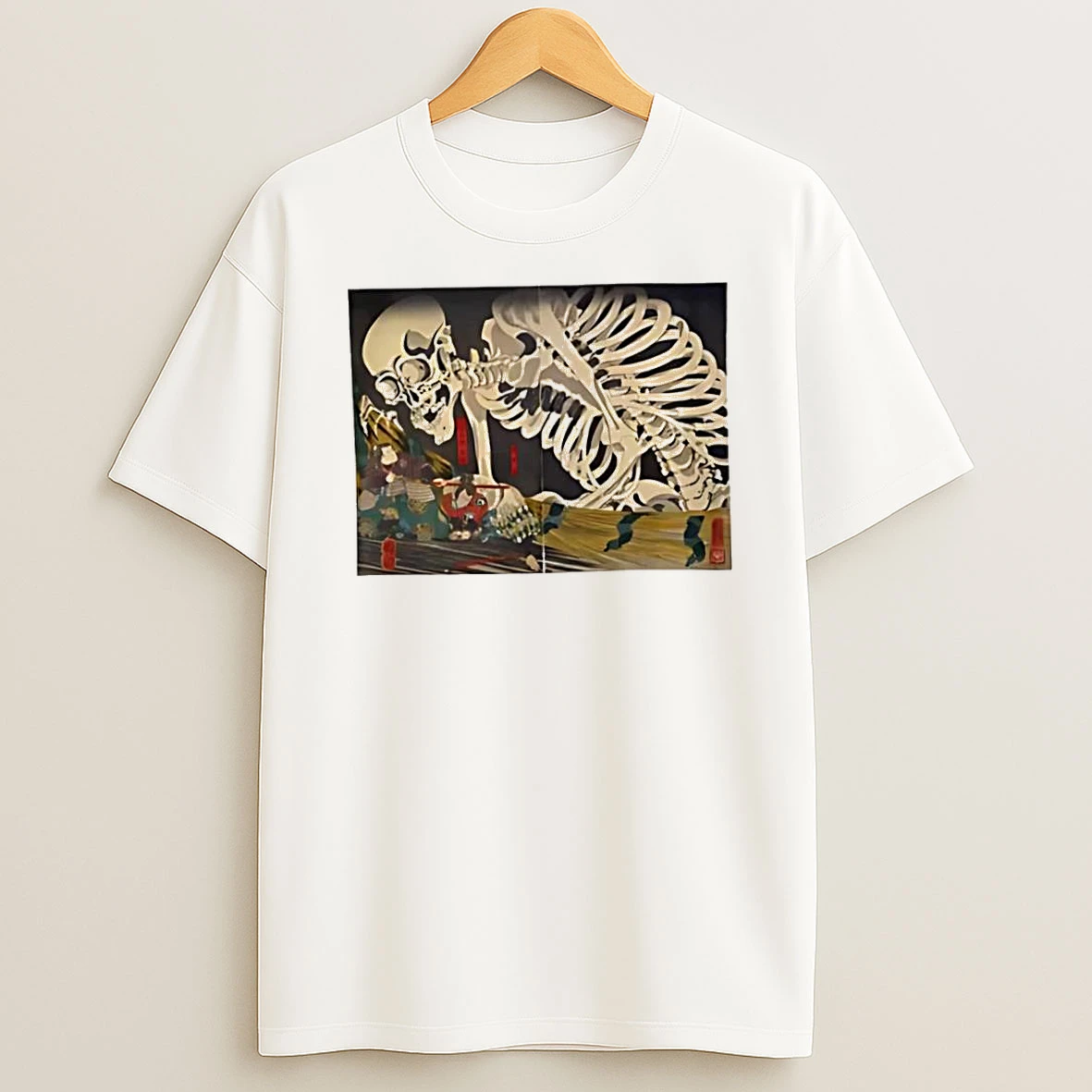 Kuniyoshis Giant Skeleton Picture Tshirt Hoodie