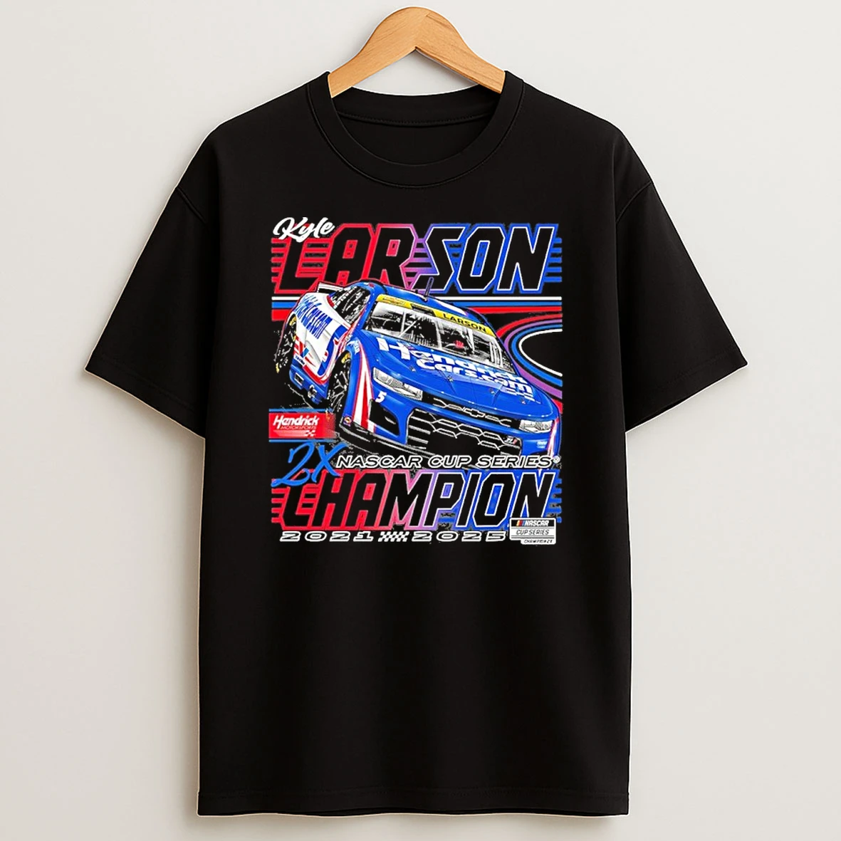 Kyle Larson Two Time Nascar Cup Series Champion Car Tshirt Hoodie