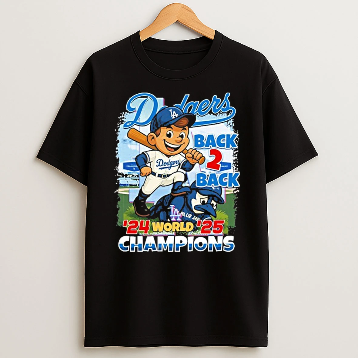 La Dodgers Defeat Blue Jays Back 2 Back World Champions Tshirt Hoodie