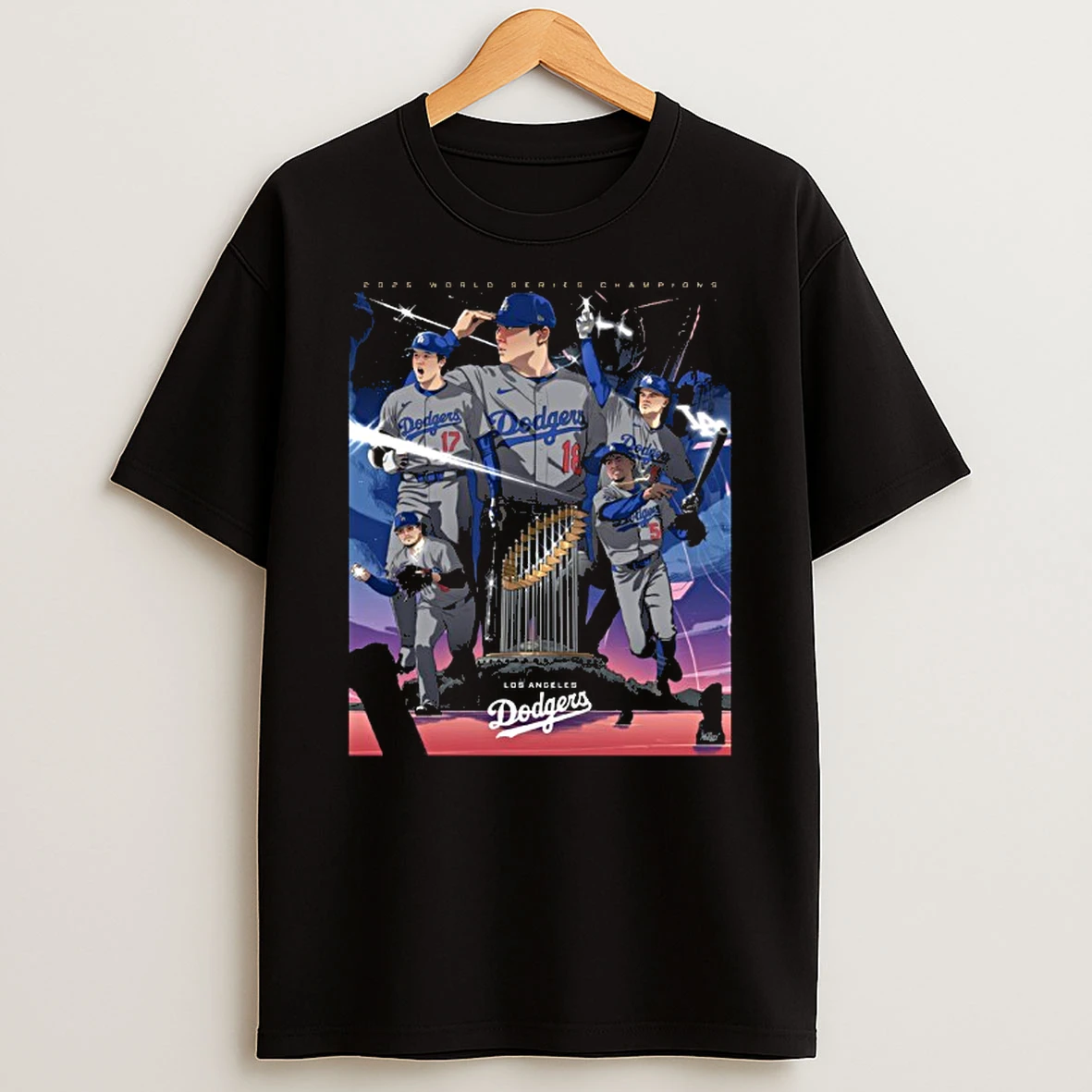 La Dodgers World Series Champions Japanese Cartoon Tshirt Hoodie